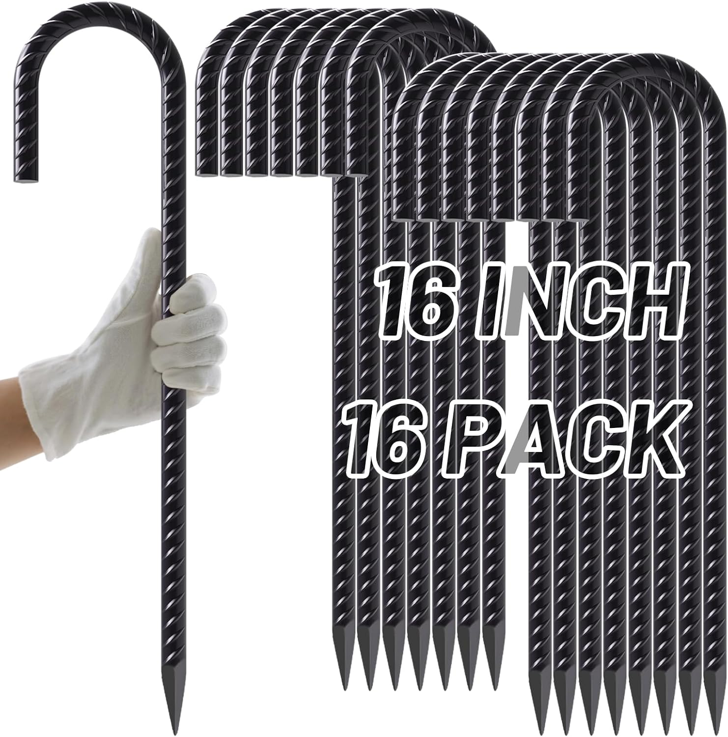 AAGUT 16 Inch Rebar Stakes 3/8