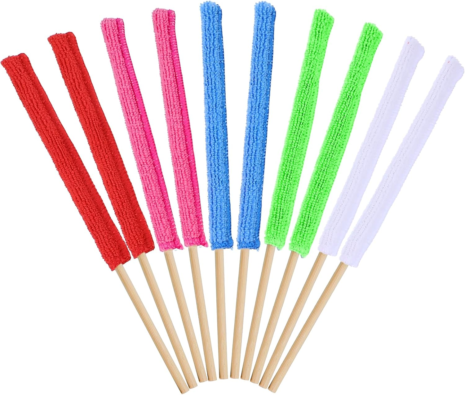 10 PCS Mini Crevice Cleaning Tool, Microfiber Gap Duster Sticks for Home