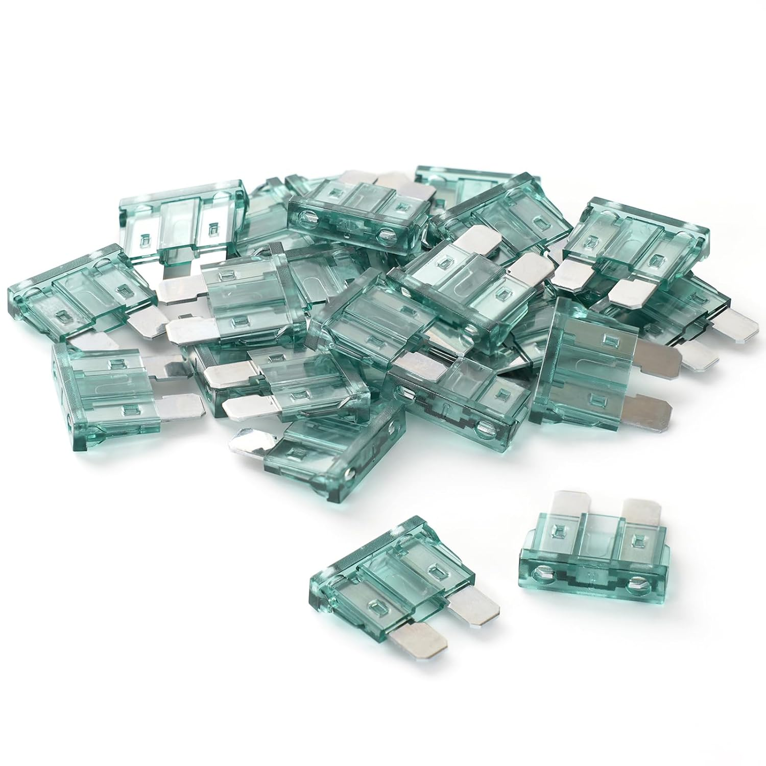 (25Pcs) 1 Amp Standard Car Fuses, 1A Automotive Fuse(ATO/ATC), Blade Fuse for Car/RV/Truck/SUV/Motorcycle/Boat