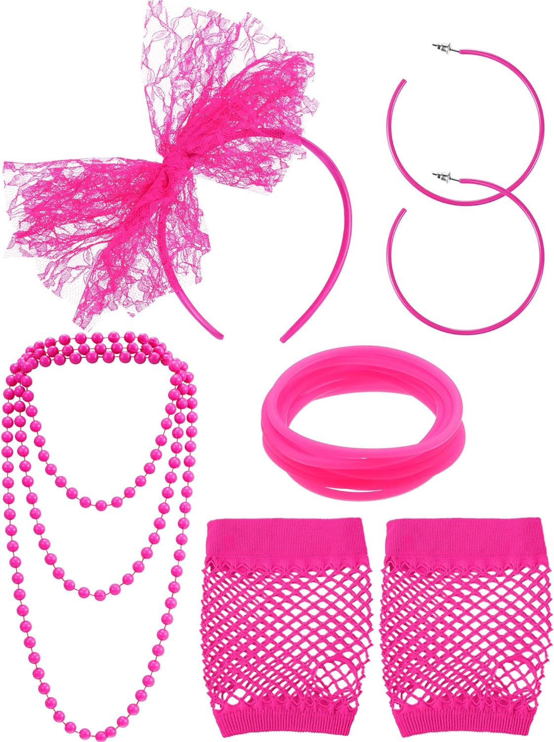 80s Costume Accessories Set for Women