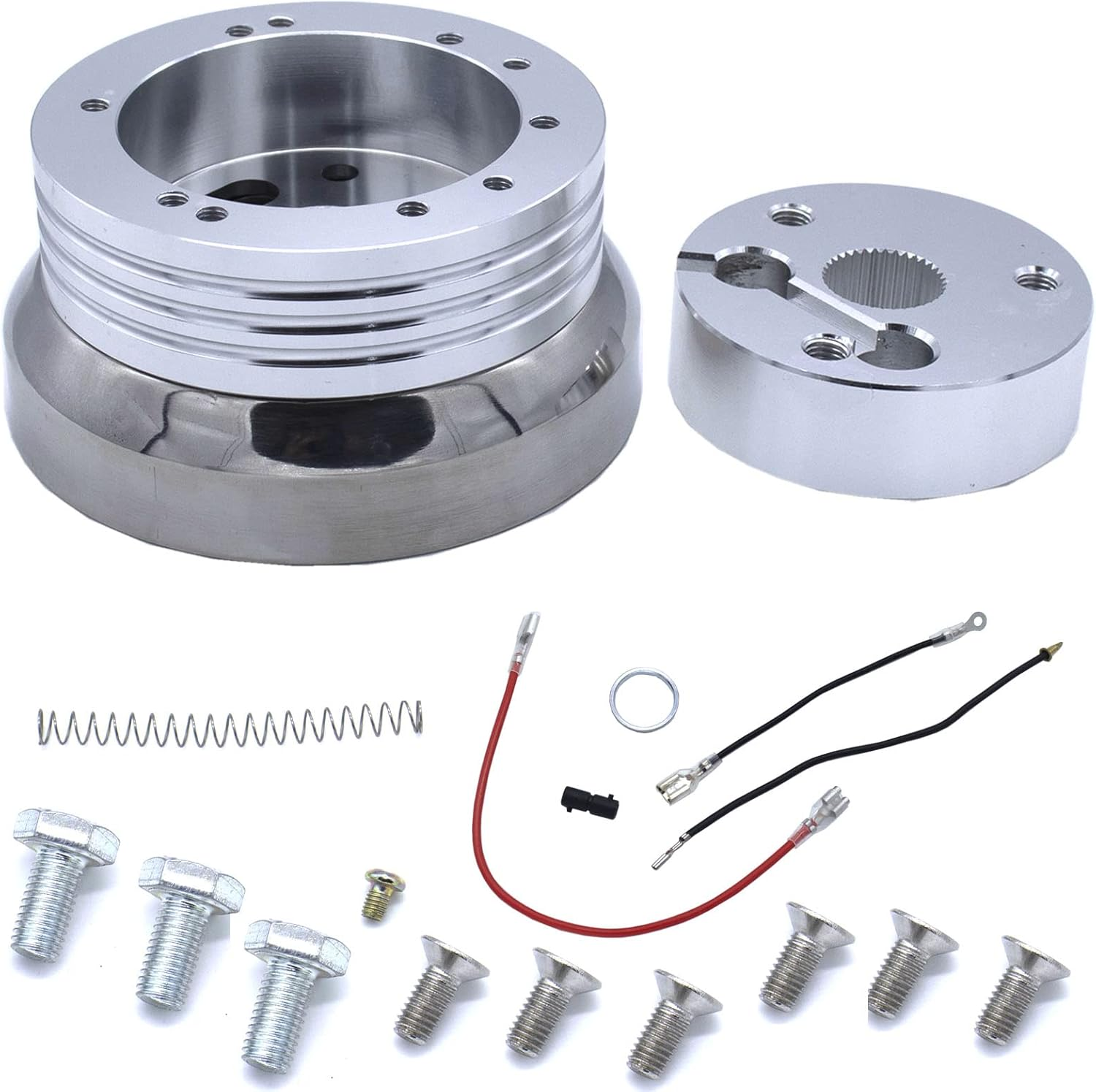 5 & 6 Hole Billet Steering Wheel Hub Adapter for Chevy, GM, Flaming River, Ididit