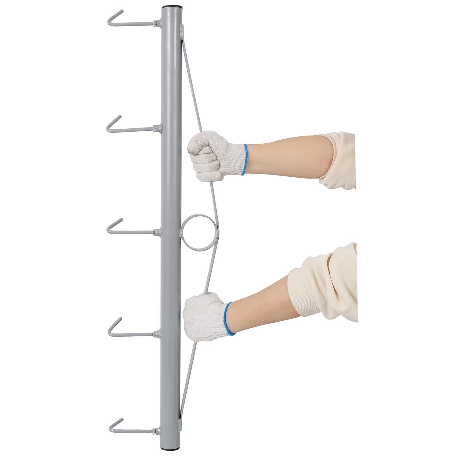 36 Inch Chain Link Fence Stretcher with 5 Thick Hooks, Heavy Duty Steel Woven Wire Fence Stretching Tool for Farm Fence Installation, Yard & Garden Fencing Repair