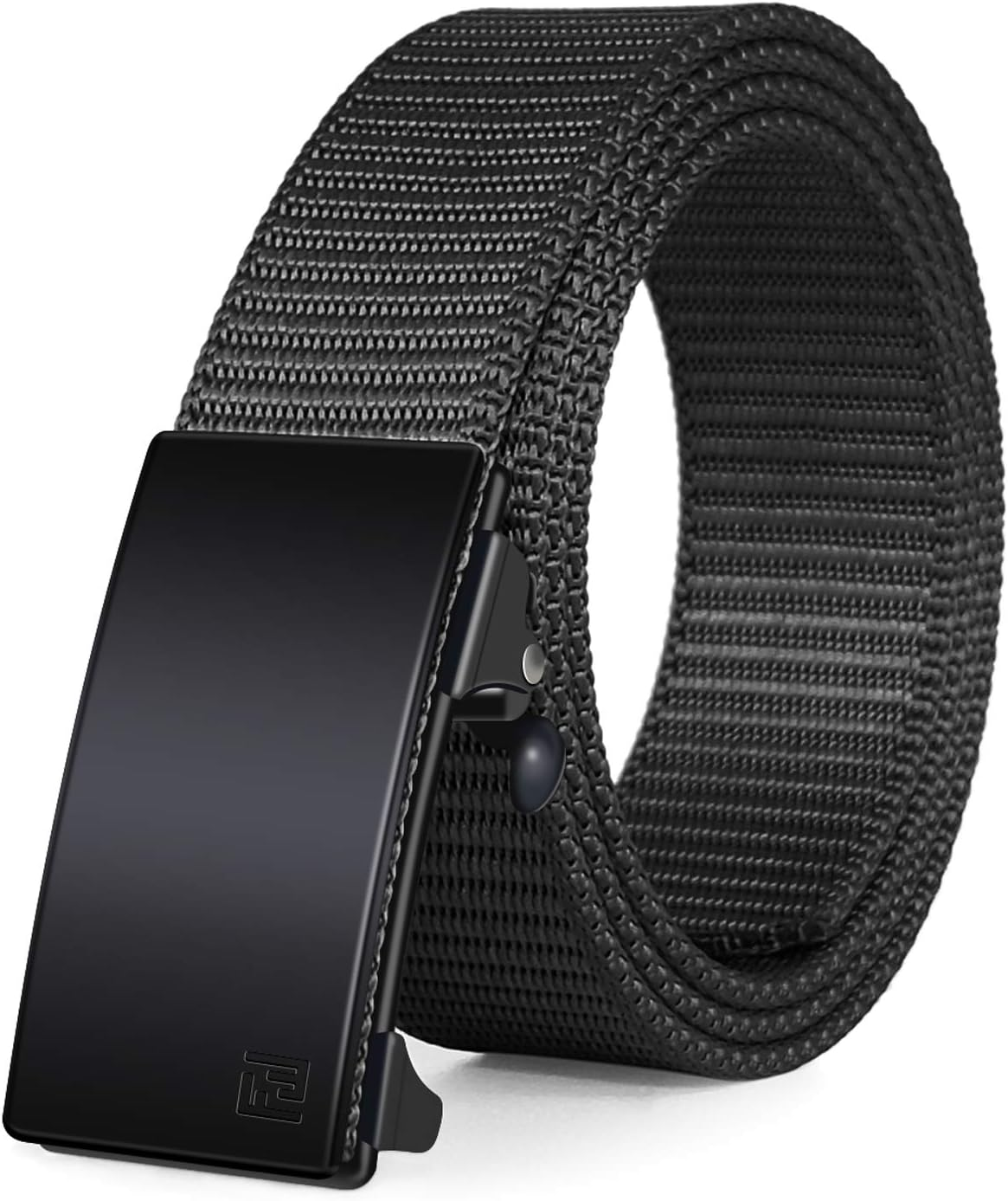 Men's Ratchet Web inch Nylon Automatic Buckle,No Holes