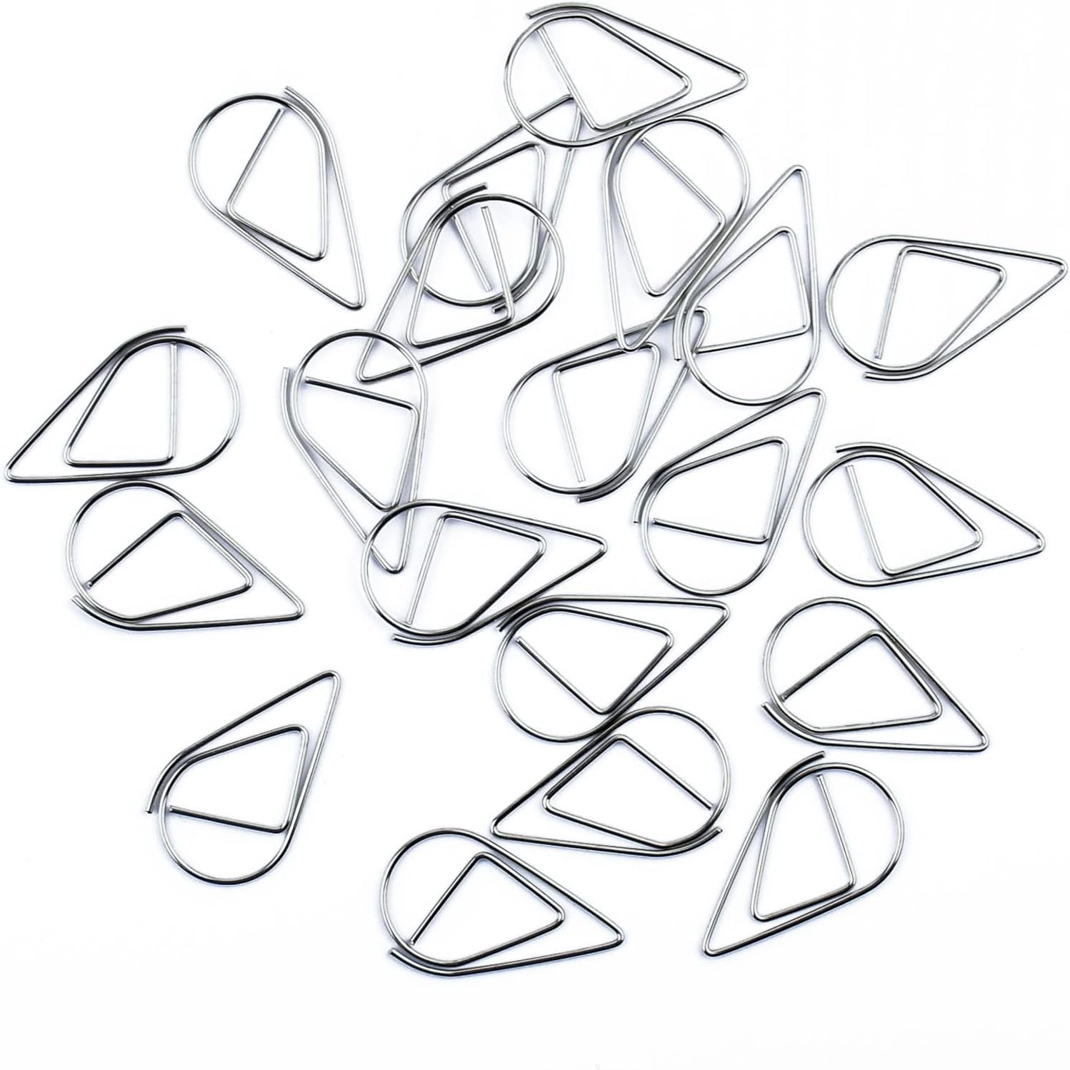 50Pcs Small Golden Paper Clips, Water Drop-Shaped Paperclips Bookmarks for Of... - Picture 12 of 16