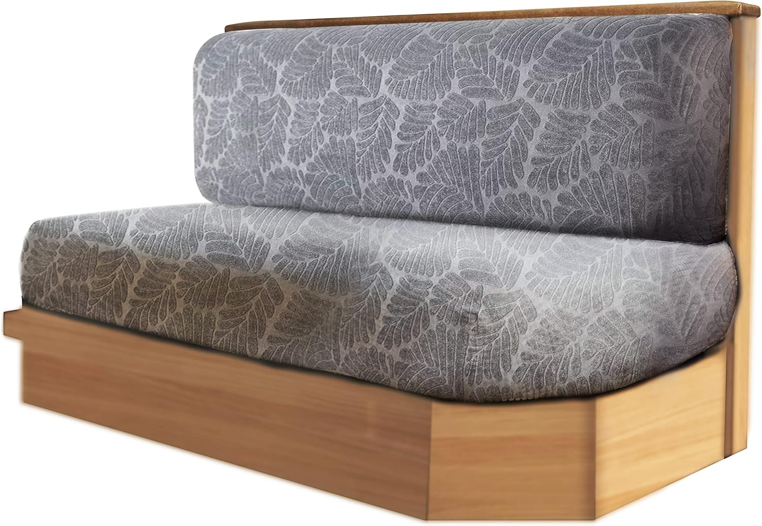 RV Dinette Cushion Covers 2-Piece Backrest and Seat Covers Ideal for Jackknife Stretch Printed Couch Cushion Slipcovers Replacement Anti-Slip Sofa Cushion Cover(Grey)