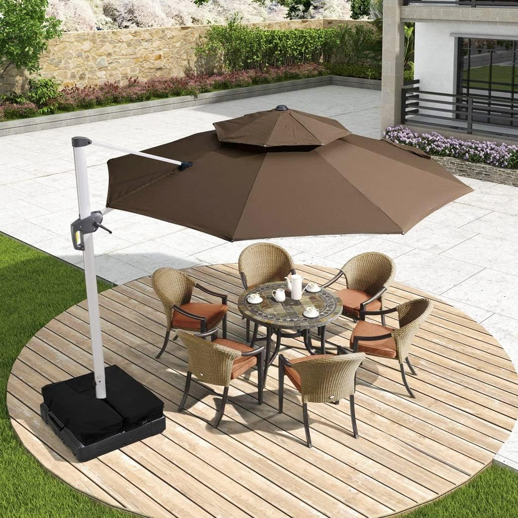 MOPHOEXII 18" Sunshade Parasol Umbrella Base Weight Bag, Fits for Offset, Can... - Picture 7 of 14