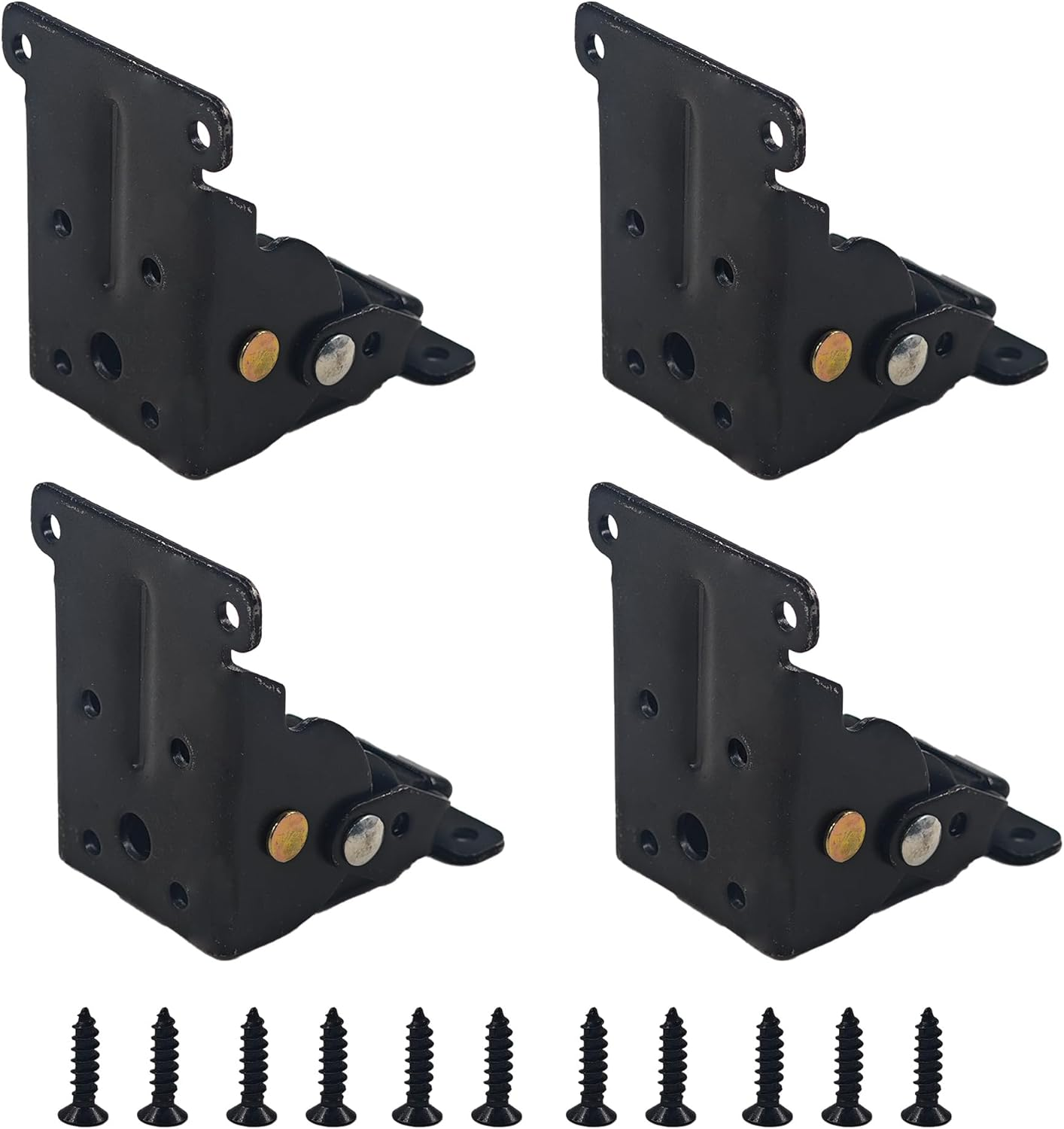4-Pack 0-90° Folding Support Brackets with Smooth Self-Locking Mechanism Adju...