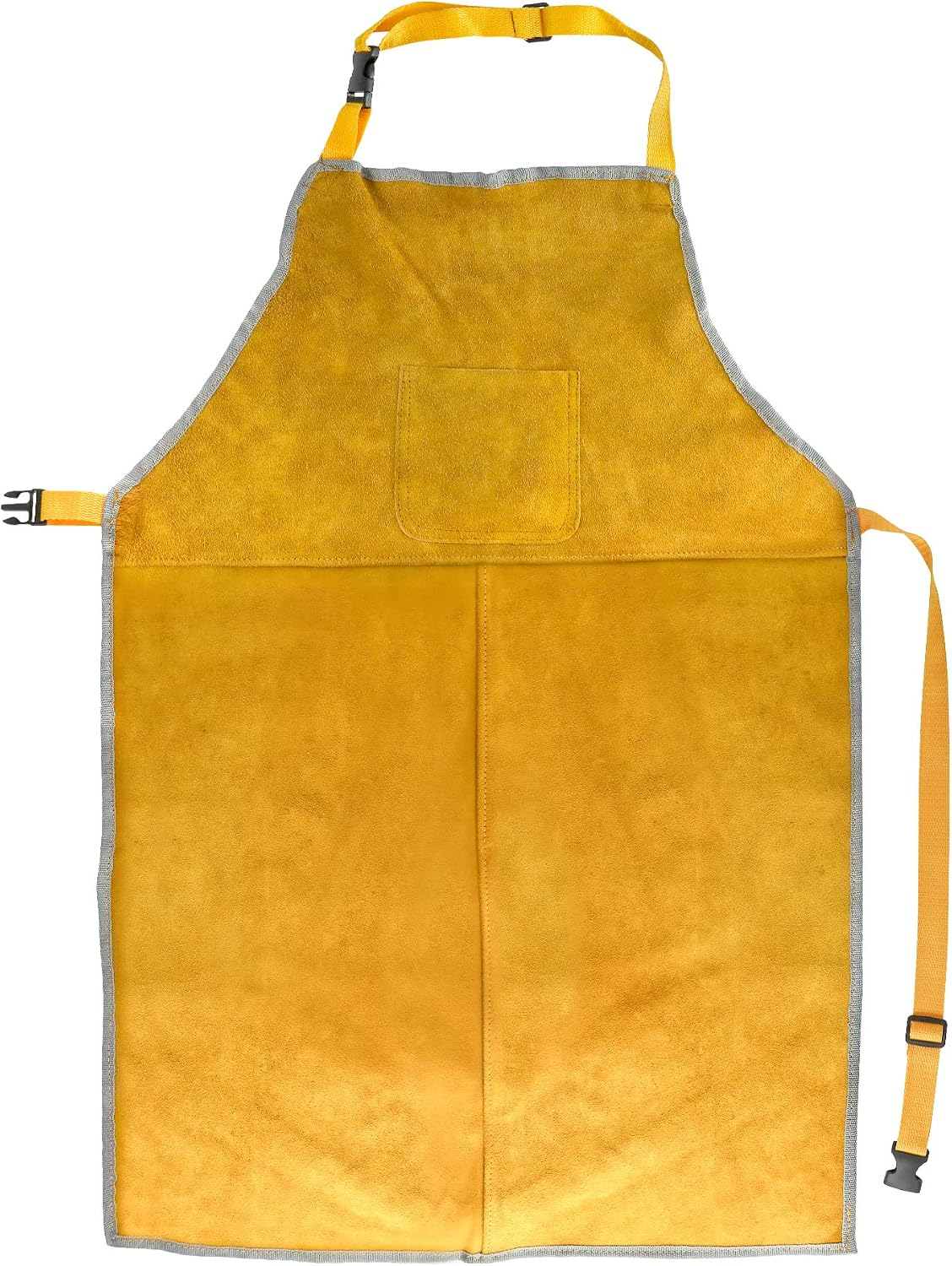 Leather Welding Work Apron, Heat and Flame Resistant, Size 23X35 Inches