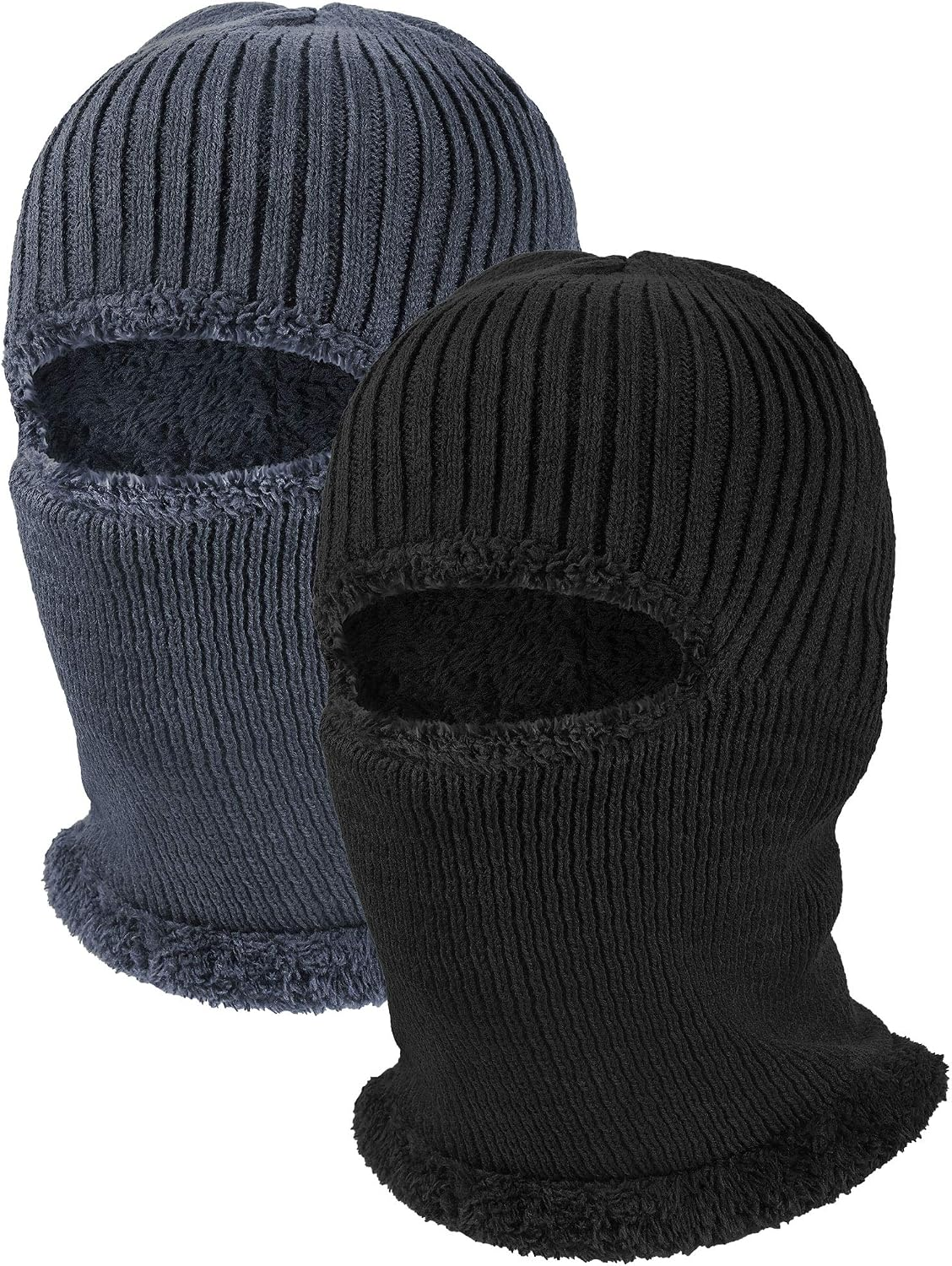 2 Polar Pasamontañas De Punto Capucha Para El Frio Para Hombre Invierno Termica