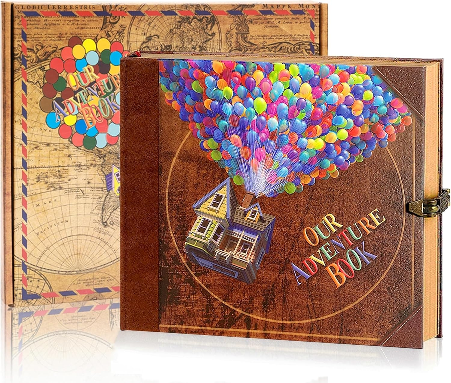 Our Adventure Book 146-Page DIY Handmade Scrapbook, Embossed Leather Cover - ... - Picture 12 of 19