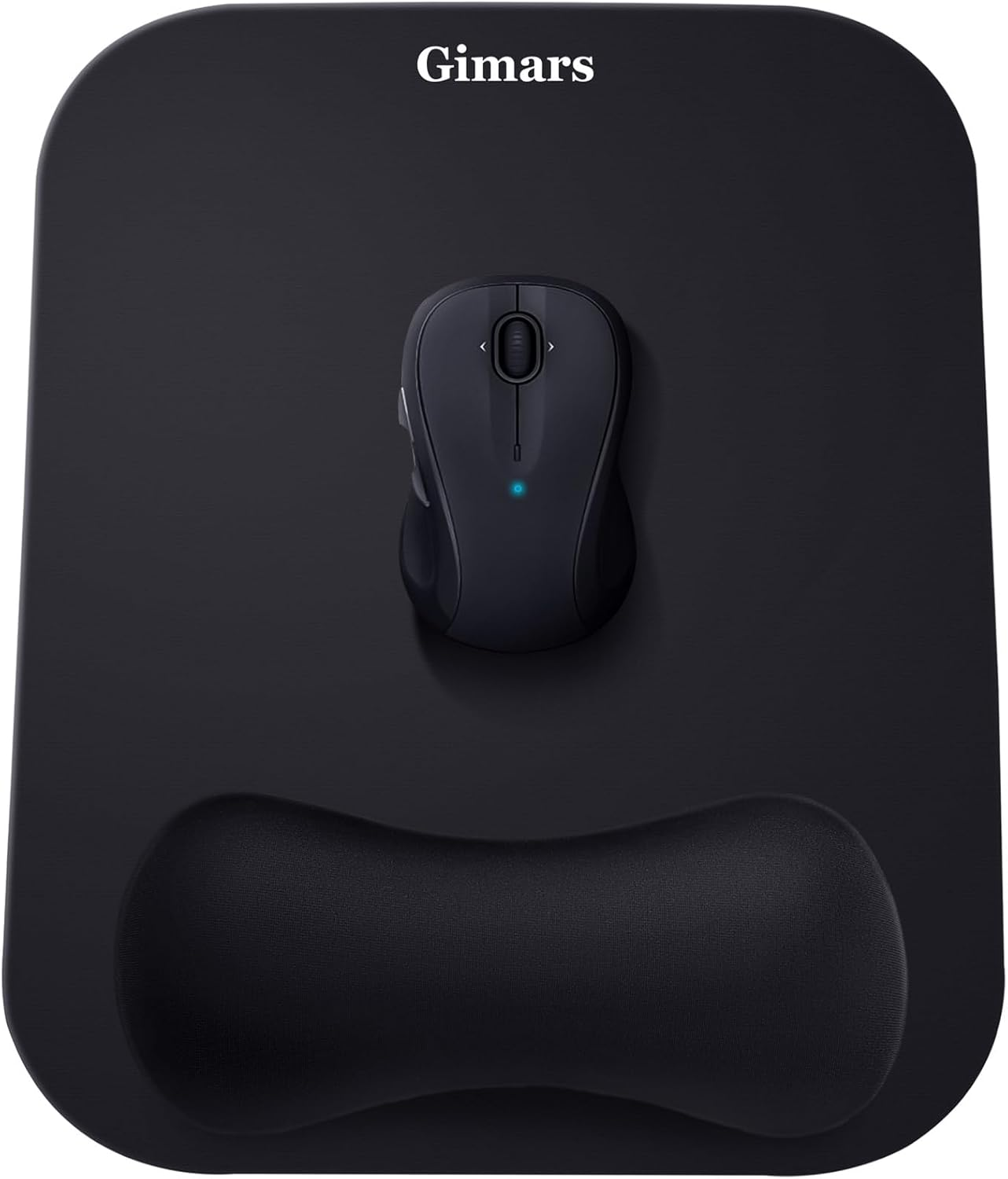 Mouse Pad with Wrist Rest, Large Smooth Superfine Fibre Memory Foam Ergonomic Mouse Pad, Comfortable Mousepad with Nonslip Base for Pain Relief, Laptop, Computer, Gaming, Office, 11 x 8.26''