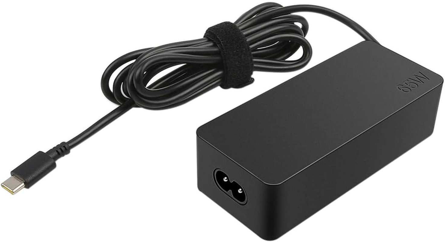 65w USB Type C Ac Adapter 4X20M26268 with 2 Prong Power Cord Included, Black in The Original Retail Packaging.