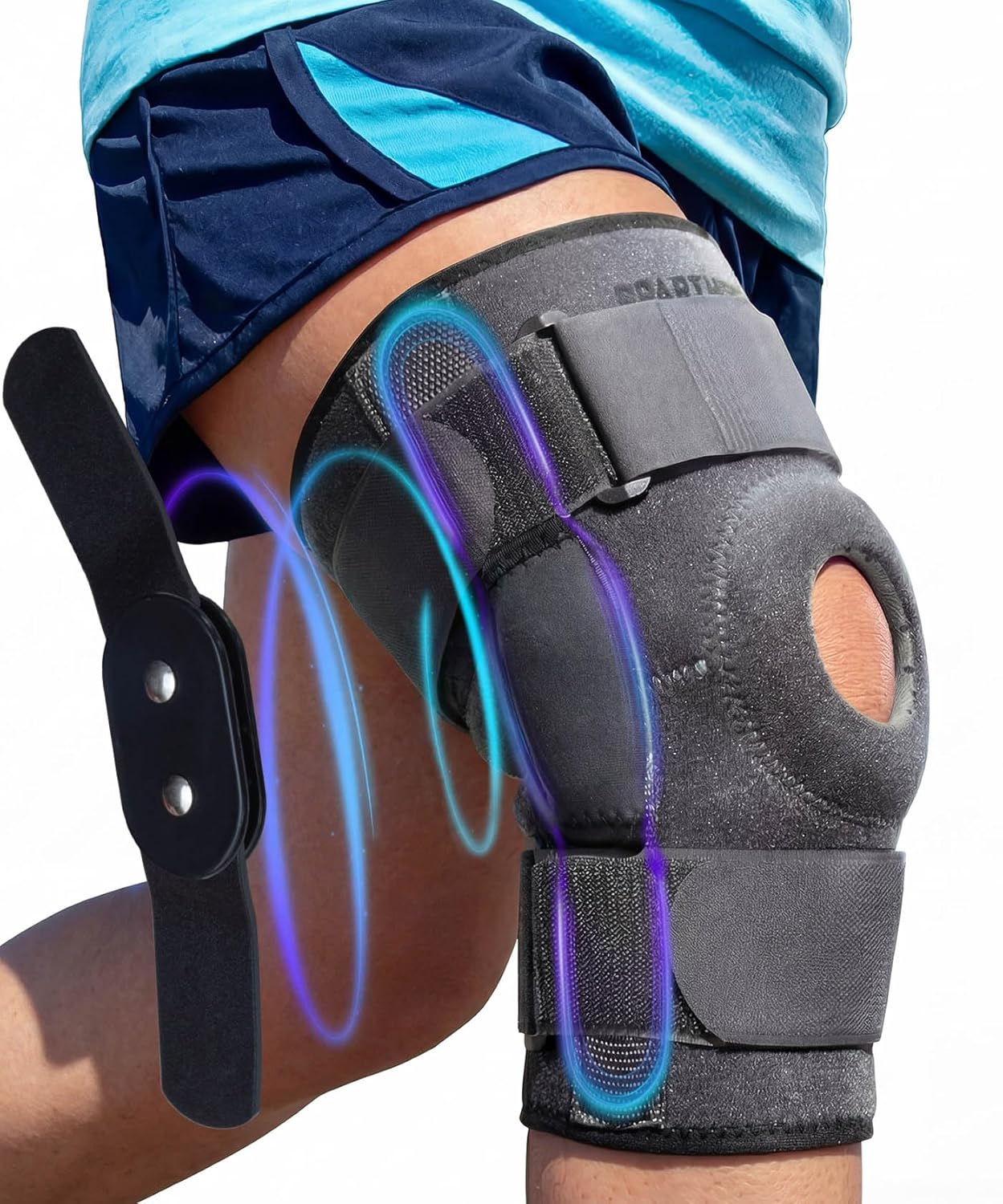 Hinged Knee Brace for Larger Legs - **SIZE LARGE: Ideal for Thighs 15½-20