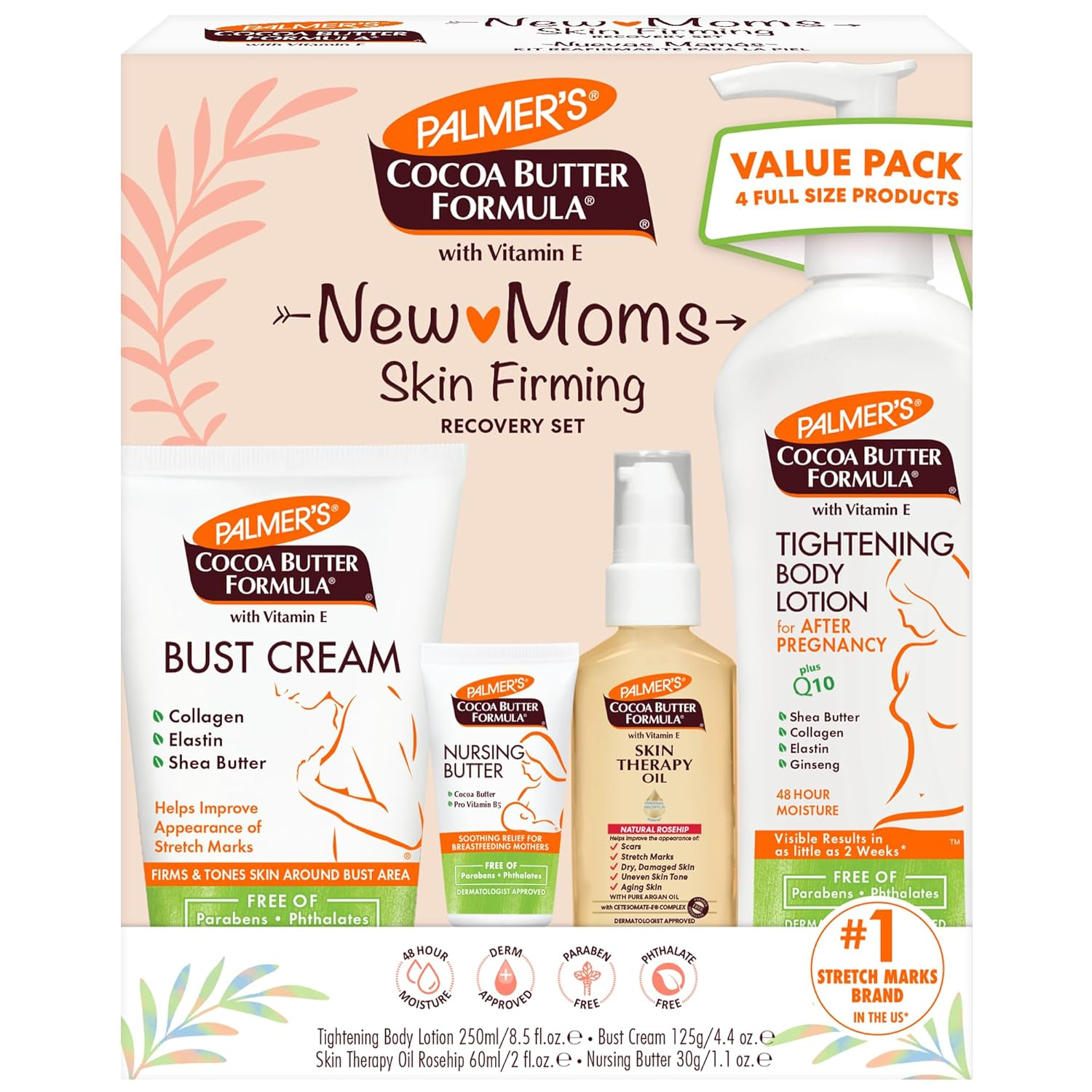 Palmer'S Cocoa Butter Formula New Moms Skin Recovery Set (Set of 4)