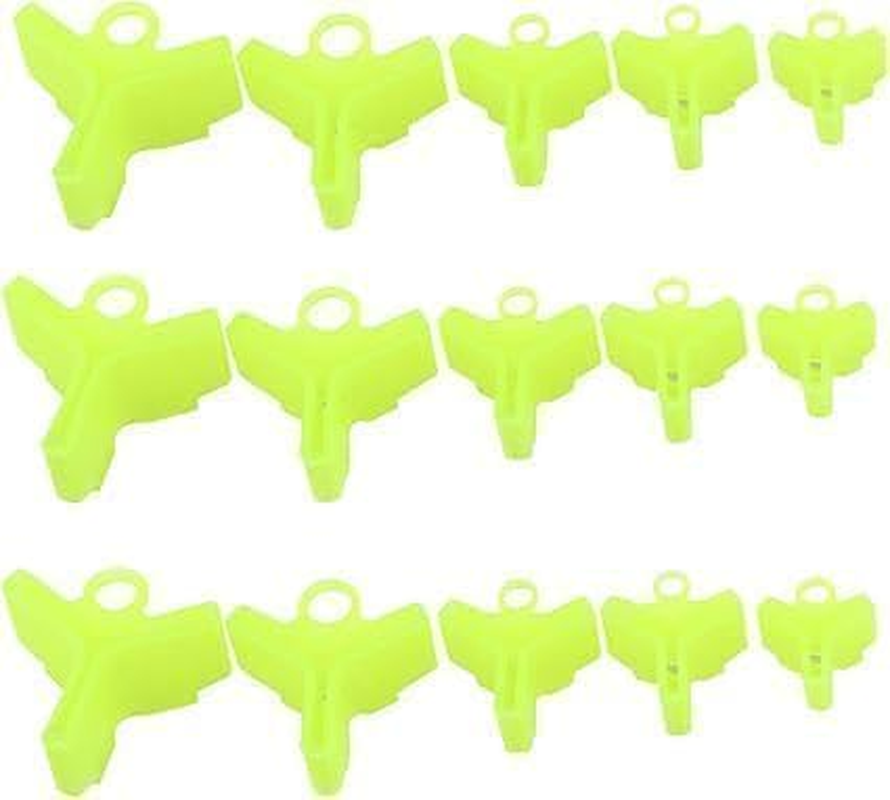 100 Stück Gelbe Drillingshaken Abdeckungen Angelhaken Hauben Sicherheitskappe Schutz Haken Sicherheitsabdeckung Terminal Tackle Und Zubehör, Jagd U