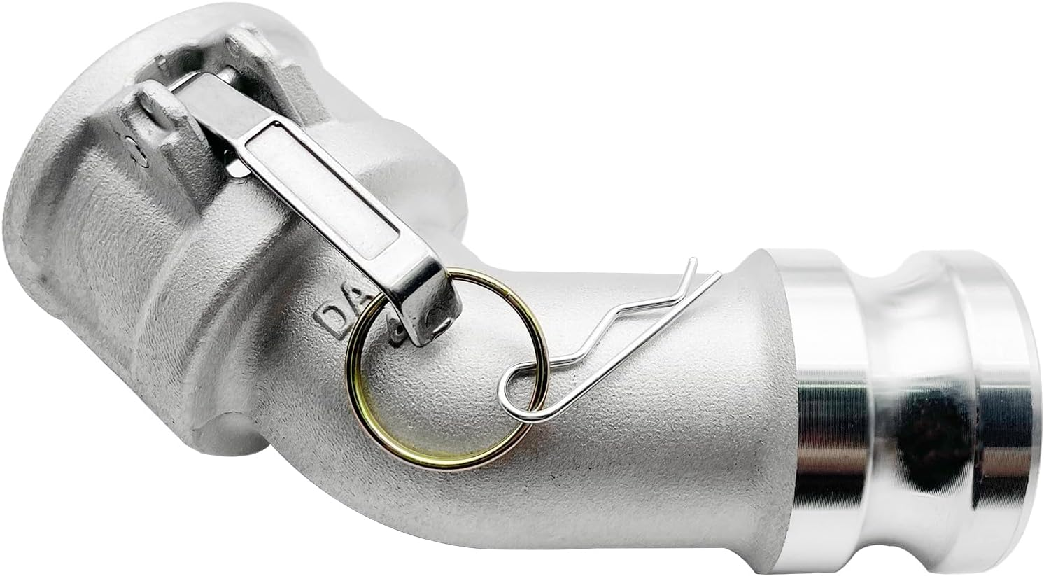 Aluminum Type DA Camlock Fitting, 45° Elbow, 3