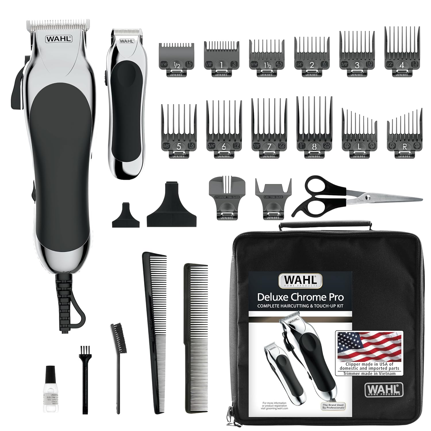 Chrome Pro Hair & Trimmer Kit - Model 79524