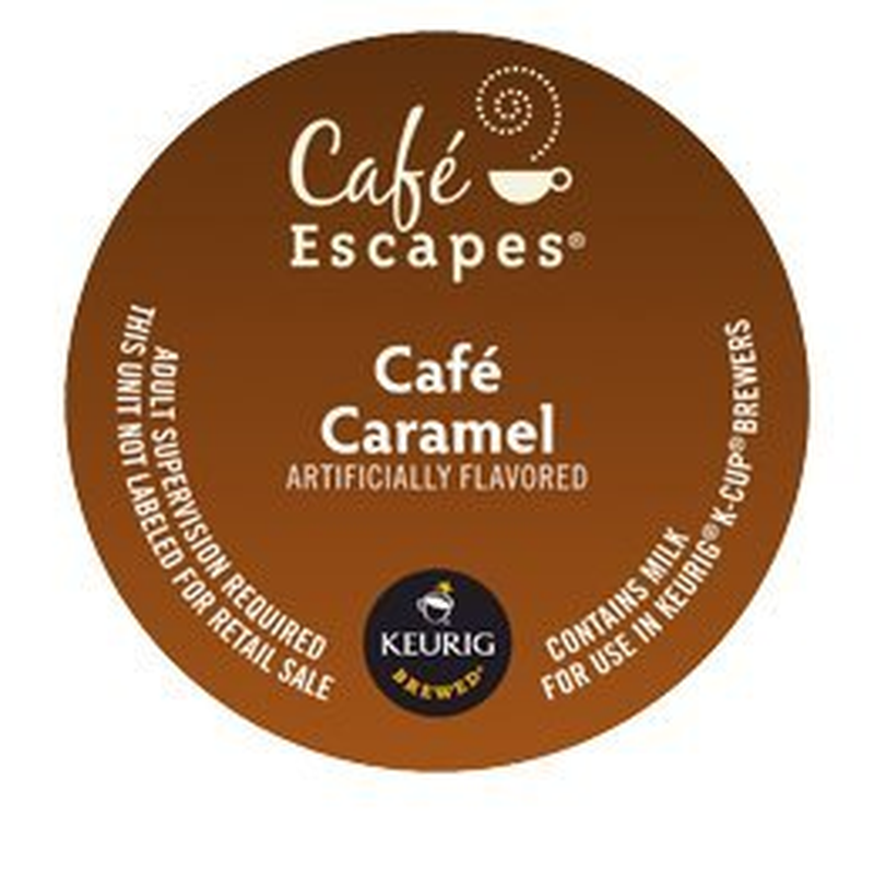 Cafe Escapes Cafe Caramel, K-Cup Portion Pack for Keurig Brewers (24 Count)