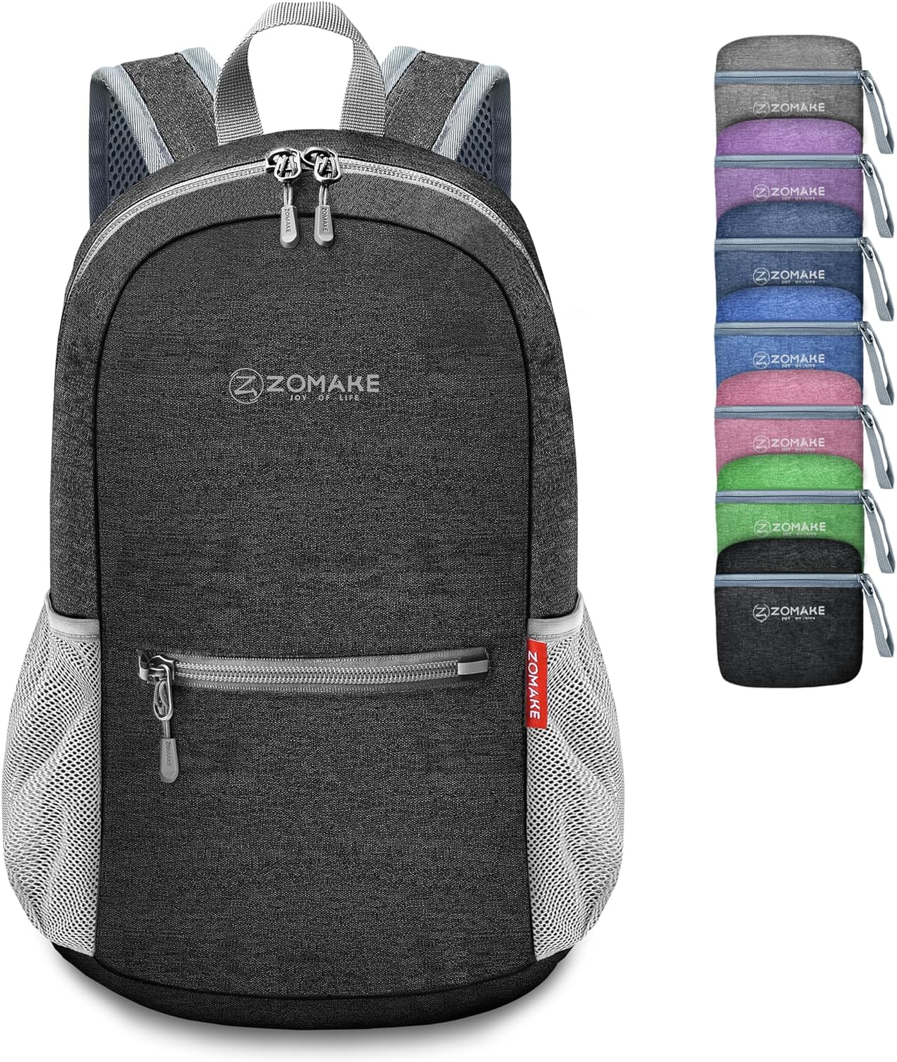 10L Lightweight Packable Hiking Backpack, Small Travel Hiking Daypack for Women Men Tear Resistant Foldable Day Pack for Camping Outdoor Sports(Black)