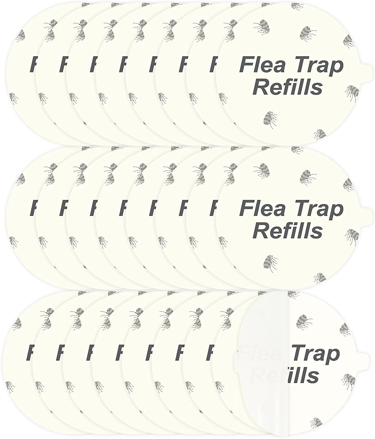 20 Pack Flea Trap Refill Discs Replacement Glue Boards Sticky Pads Fits New