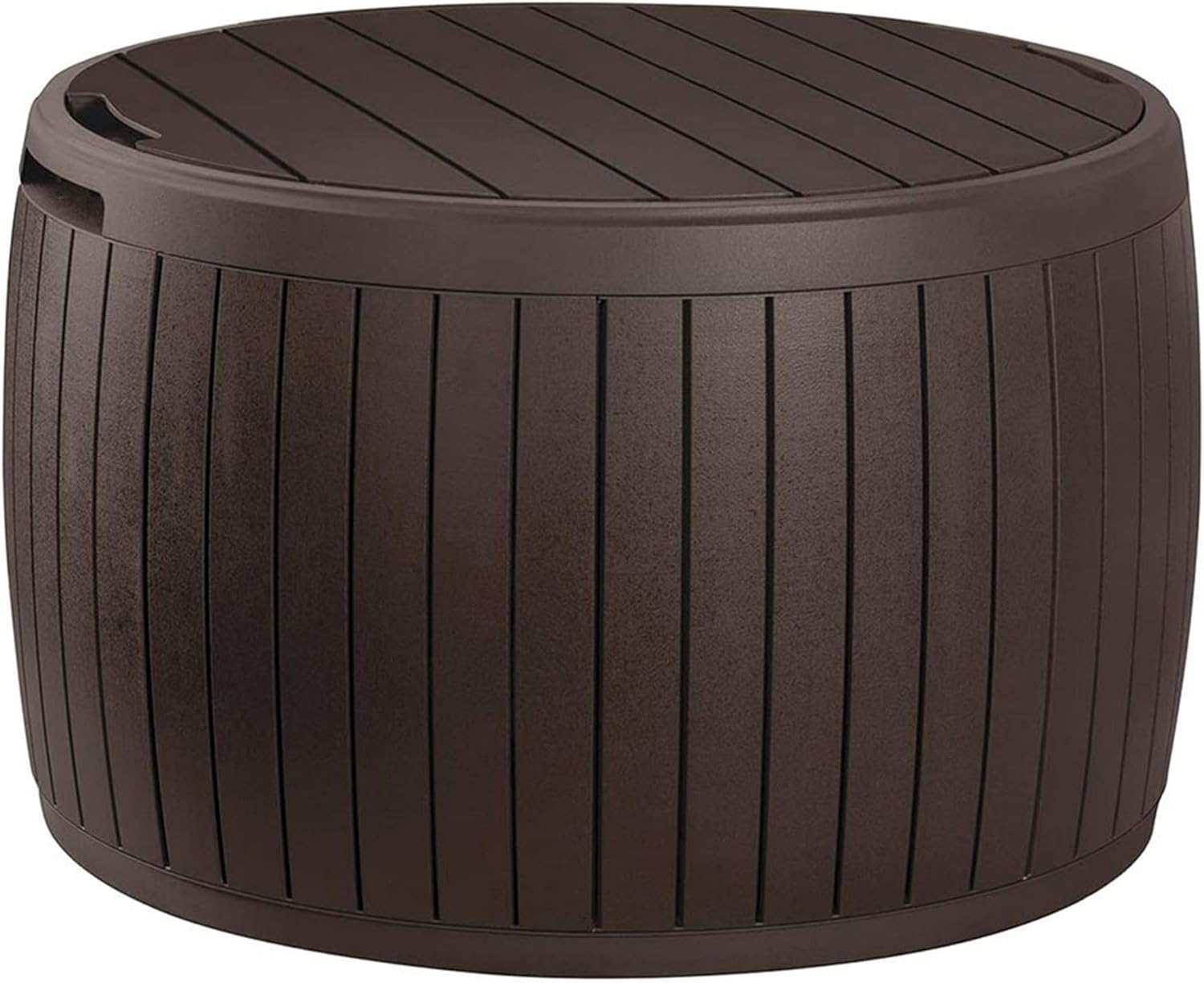 Outdoor Storage Deck Box, 37 Gallon Waterproof Patio, Table Bin, Circa, Brown