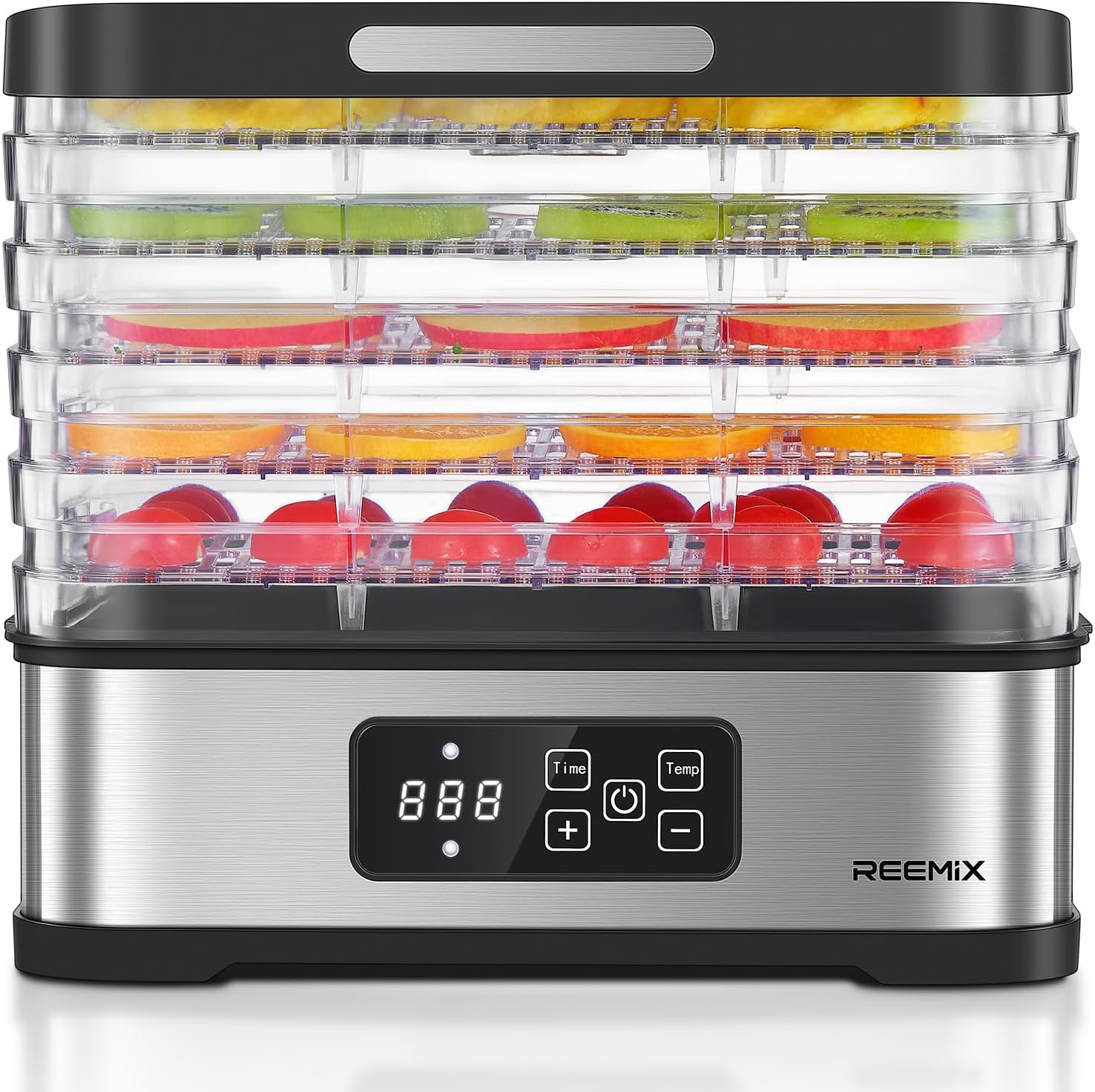 Deshidratador Comida Reemix Compacto Frutas Verduras Carne 5 Bandejas BPA Free