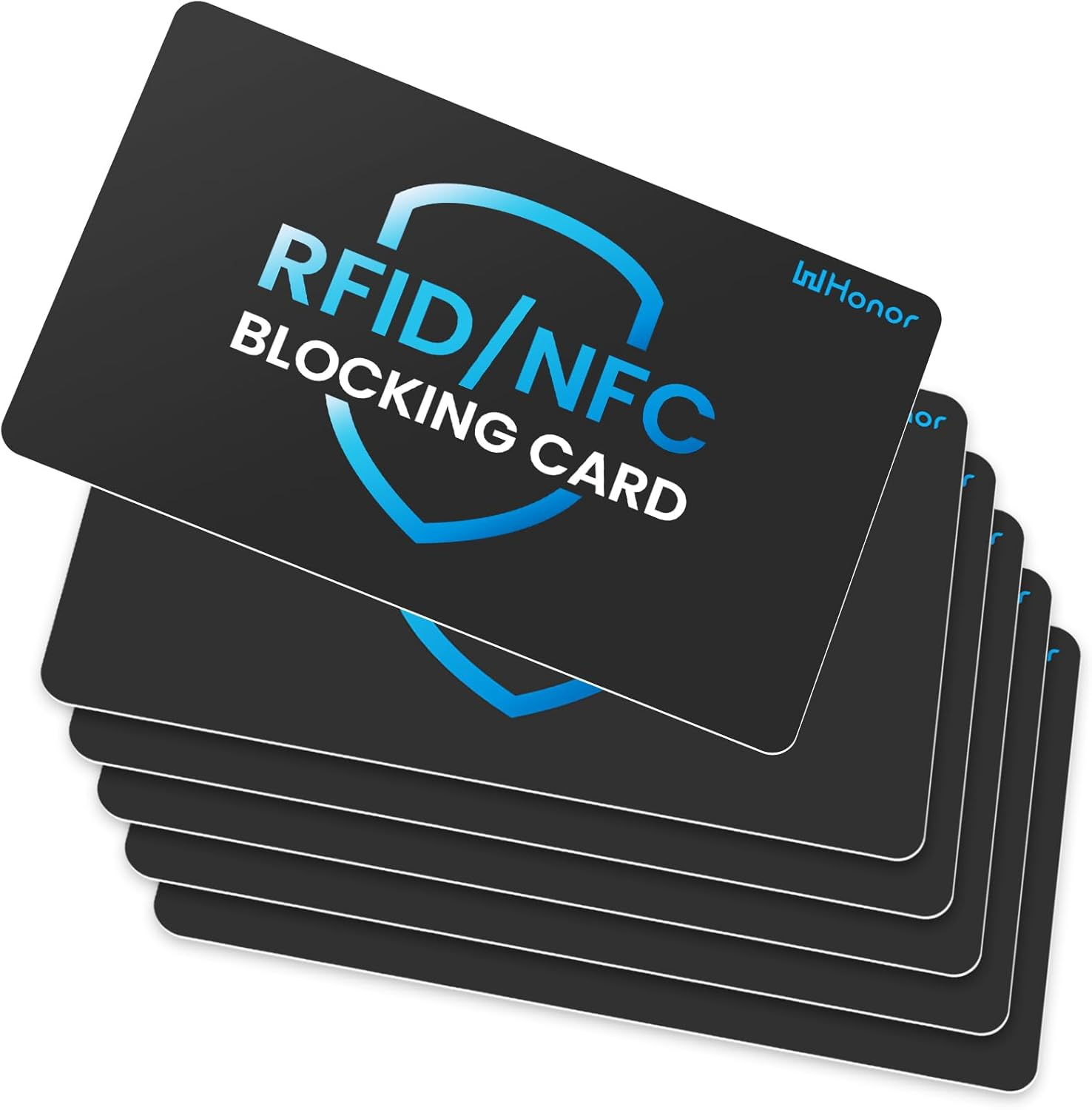 RFID Blocking Card – NFC Contactless Credit Debit Card Protector (6 Pack)