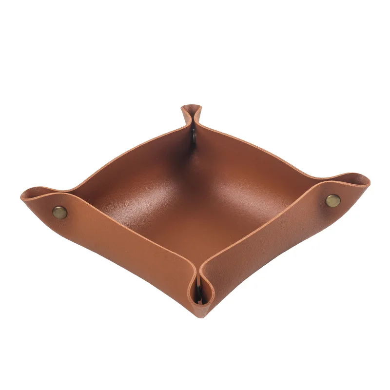 Leather Foldable Rollable Tobacco Rolling Tray Valet Tray for Tobacco Pipe Tools