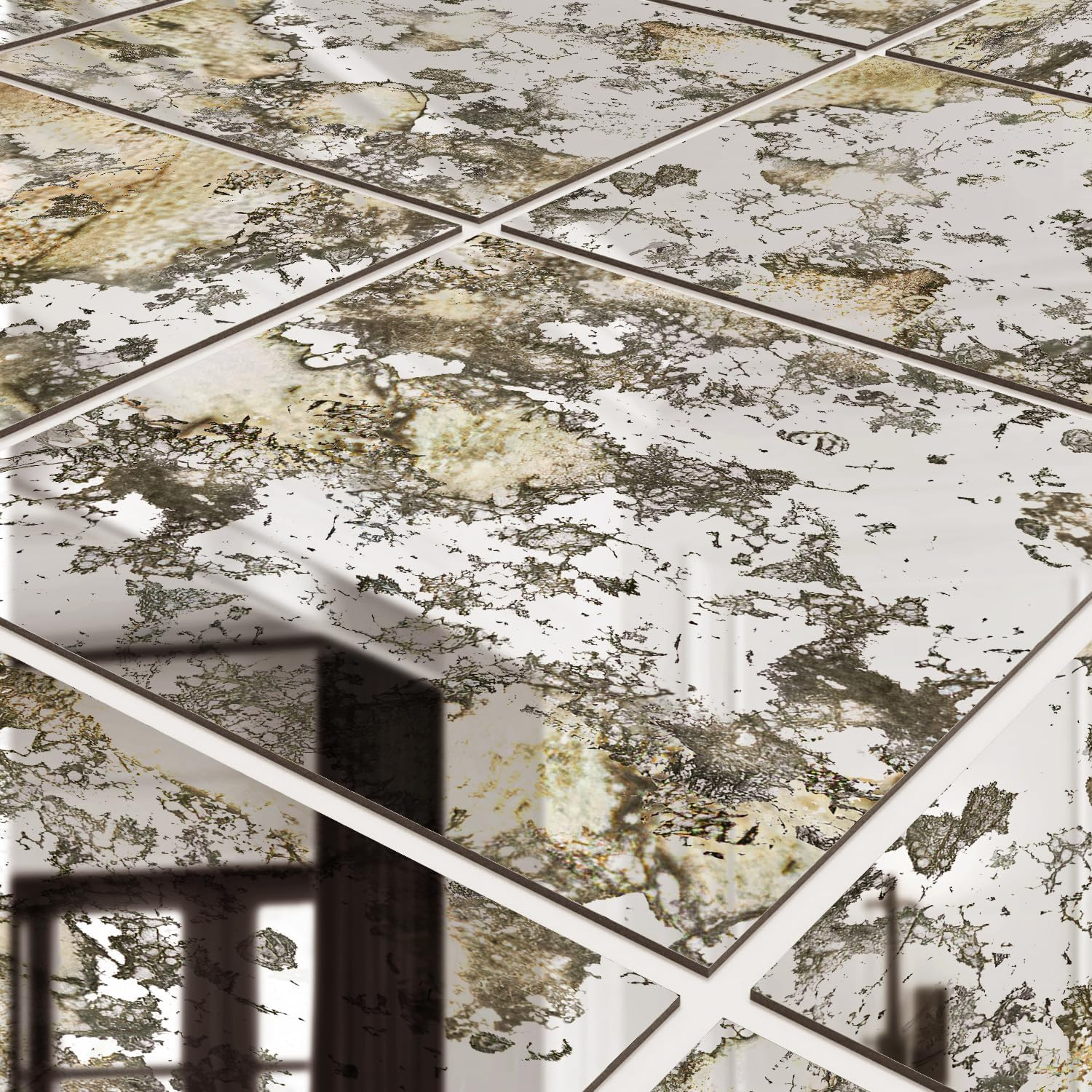 Liveinurban Acrylic Antique Mirror Wall Panels, Humidity Wall