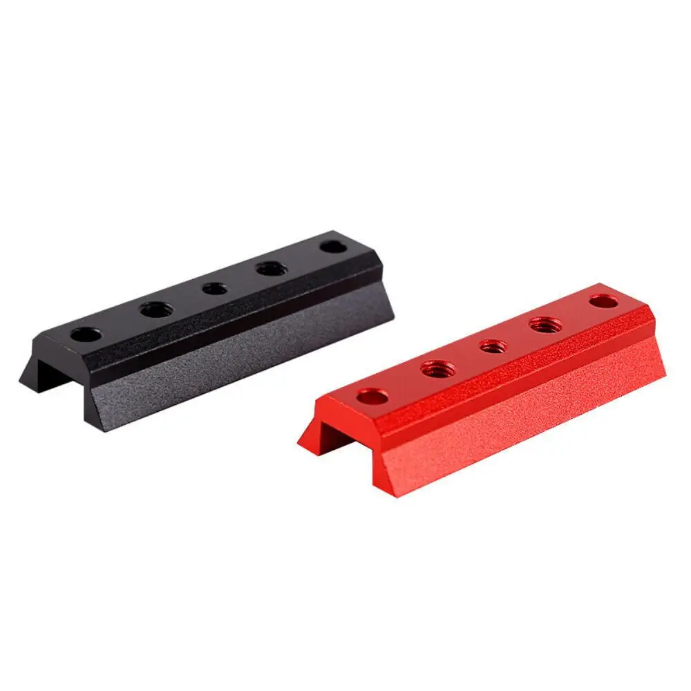 90mm Dovetail Plate with 1/4 thread/M8 Thread/7mm Hole for Astro Telescope Finder/Guide Scope Black/Red for Choice