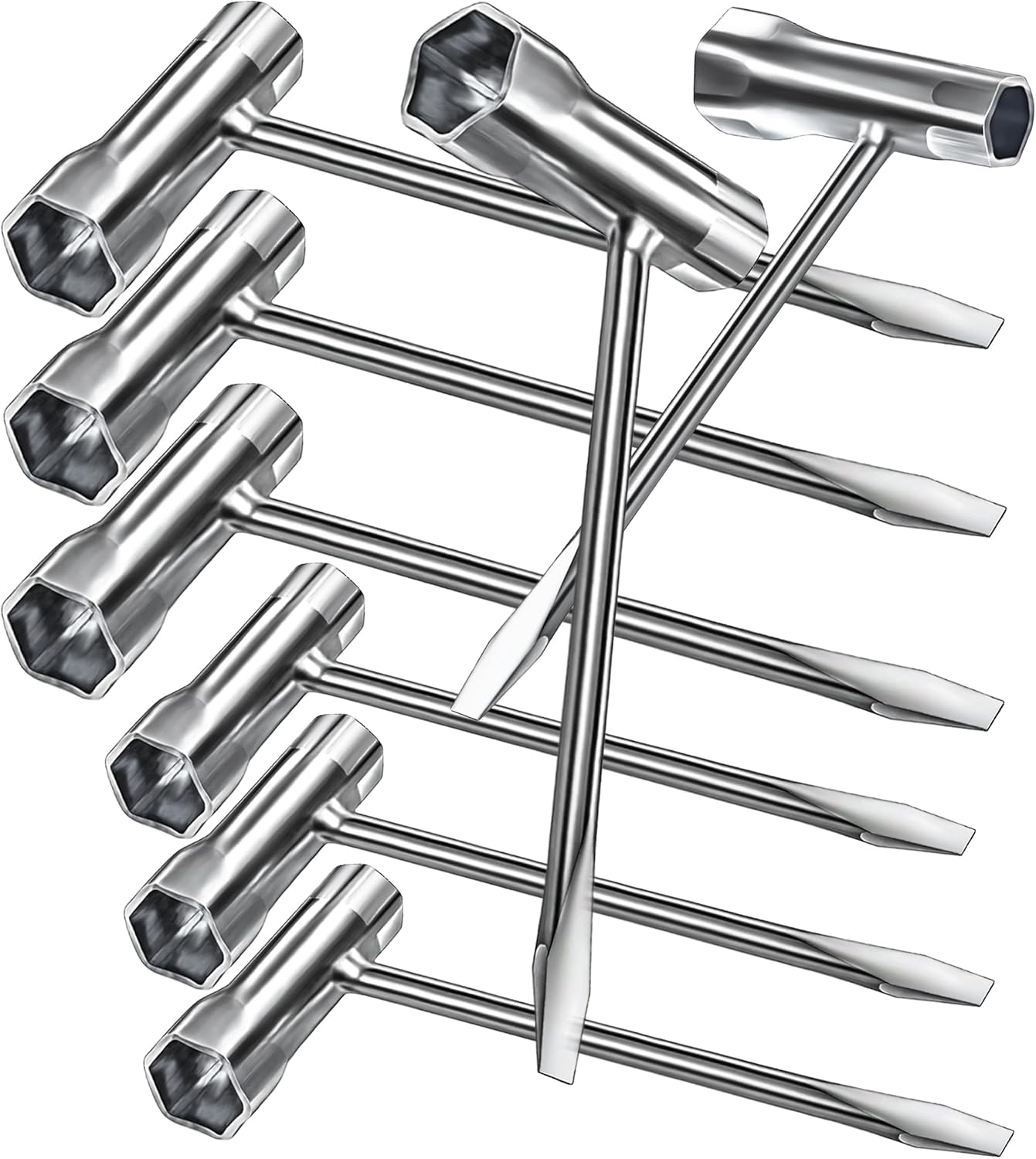 6 Pack Chainsaw Scrench Replacement Tool 13 by 19 Mm Chainsaw Wrench Equipment