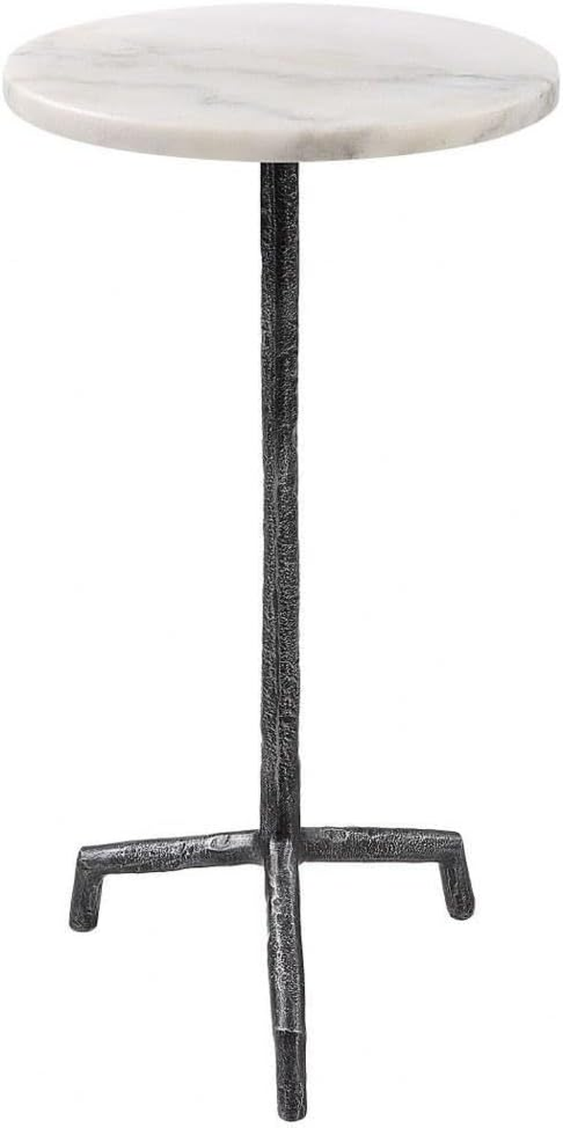 Elegant Puritan White Marble Drink Table by  - 22897