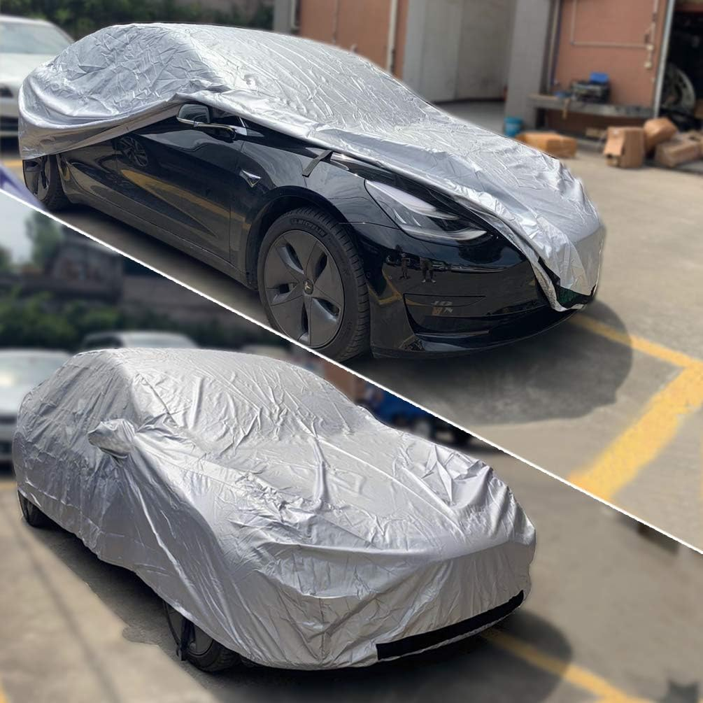 ROCCS Tesla Model 3 Car Cover Waterproof All Weather Full Exterior Car Cover ... - Picture 6 of 13