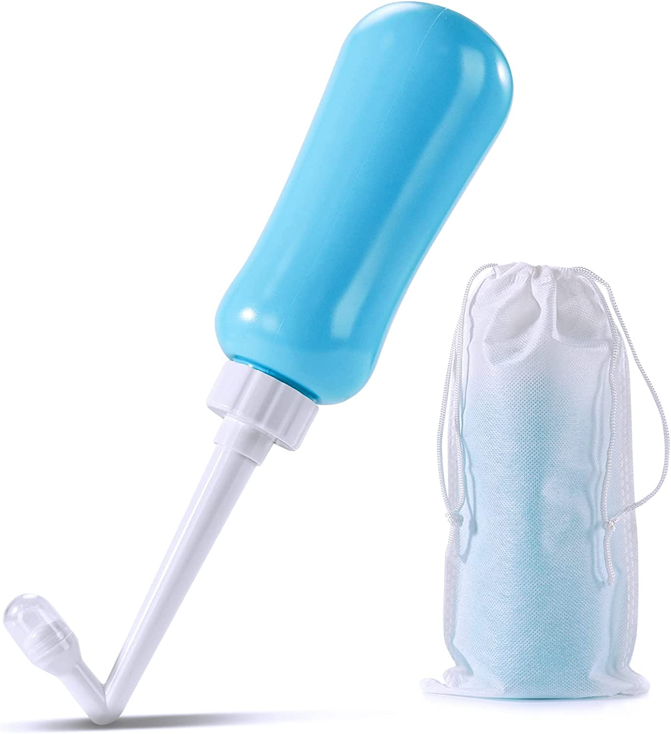 Portable Bidet Travel Large Capacity 450Ml(15Oz) Personal Bidet Toilet Handheld Bidet Blue