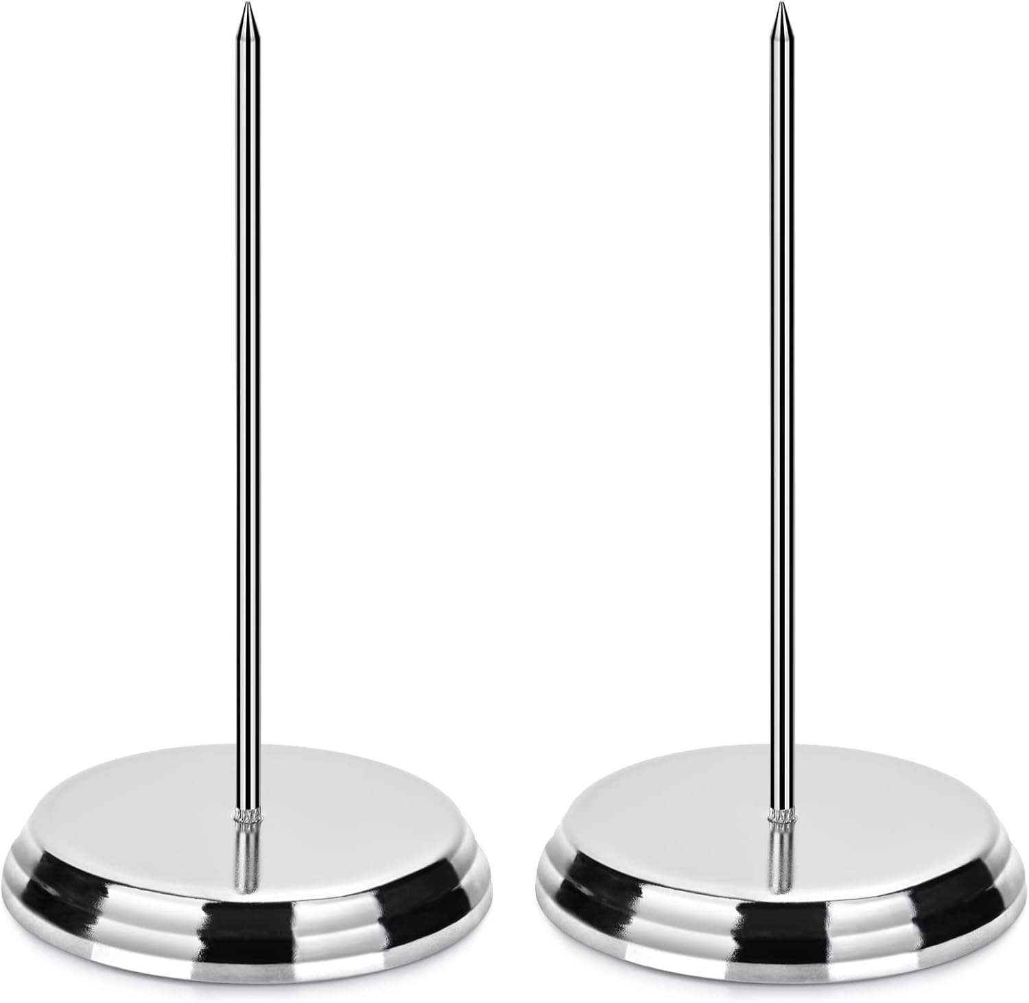 2PCS Receipt Holder Spike, Bill Fork, Check Spindle, Ticket Stabber for Restaurant, Memo Holder Spike