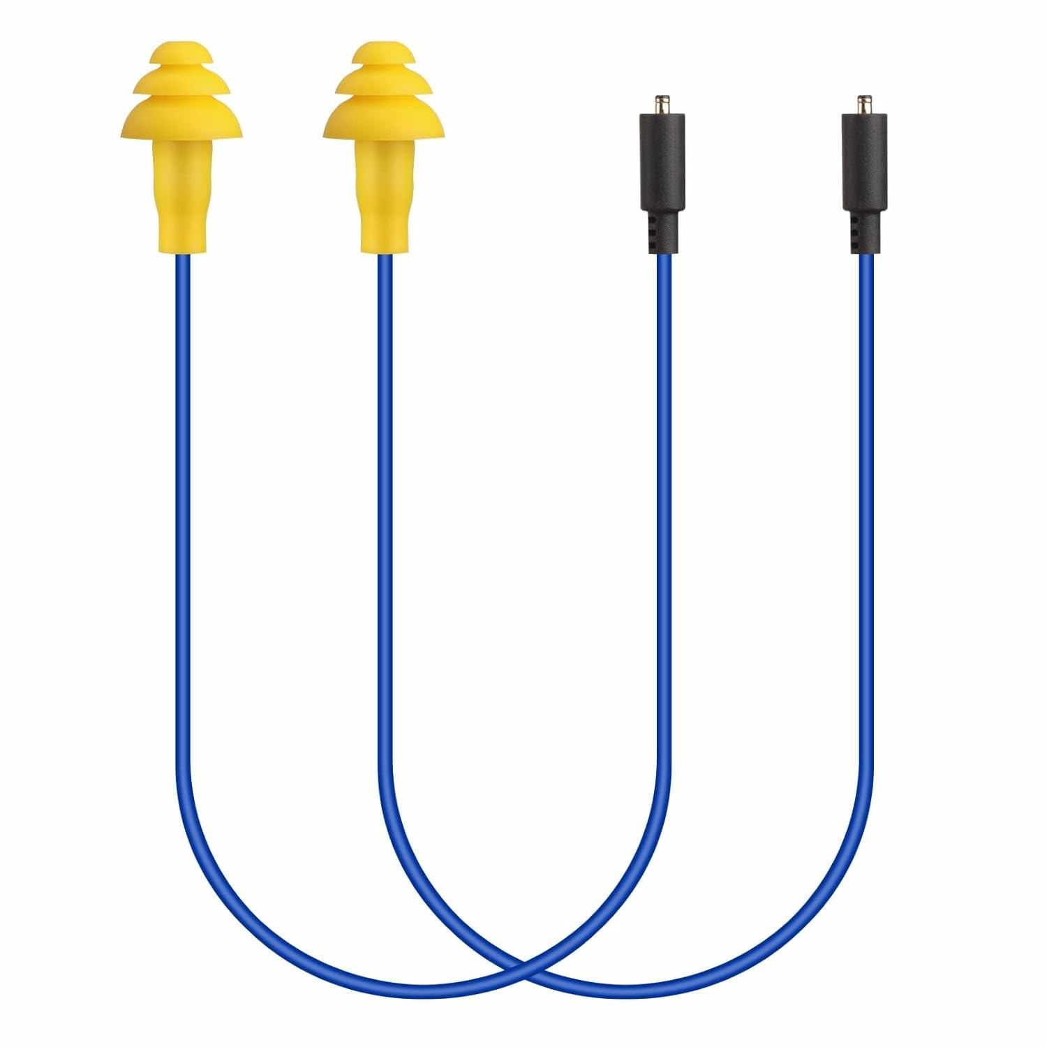 2Pcs Replacement Work Earbuds Cables for Model#Mi04N Wireless Neckband Replaceable Earbuds (Blue & Yellow