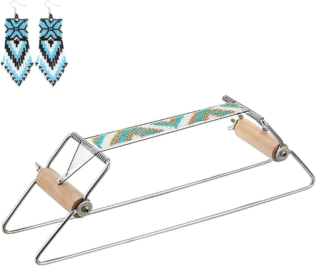 Telaio per Perline,Telaio per Braccialetti in Acciaio Inox,Telaio per Tessitura Perline per Gioielli Bracciali Macchina per Maglieria Fatt