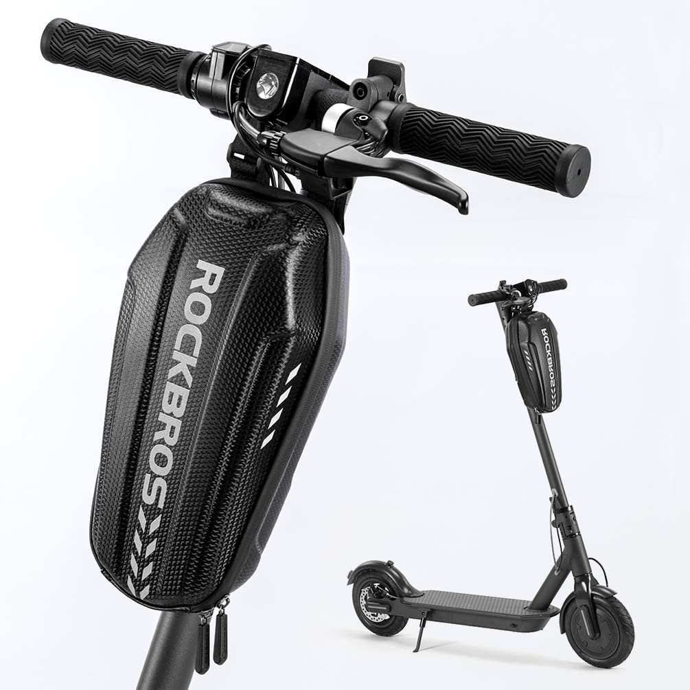 Scooter Storage Bag Electric Scooter Front Hanging Bag Waterproof Scooter Handlebar Bag for Segway ES/Folding Bike EVA Hard Shell Scooter Frame Bag