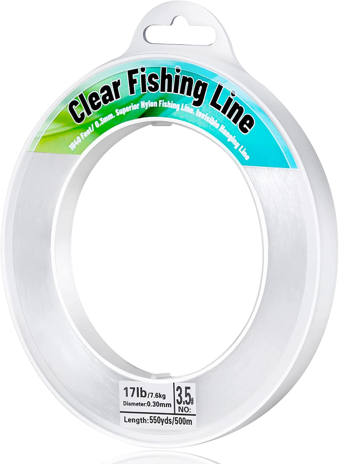 Fishing Wire, Fishing line Clear Nylon String 1640 FT Invisible Hanging Beading Wire Strong Abrasion Resistant monofilament Fishing Line for Balloon Garland Hanging Crafts Decorations