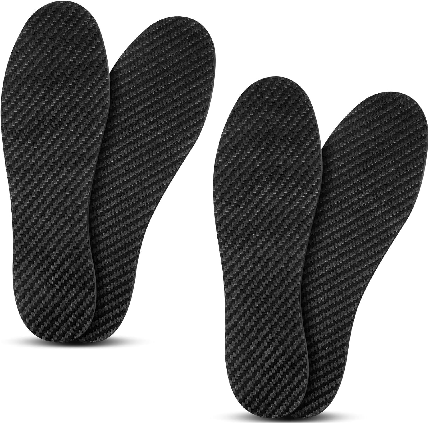 2 Pairs Carbon Fiber Insole for Men Women 9.64 Inches/ 245 Mm Carbon Fiber Footplate Rigid Shoes Insert for Hallux Rigidus Arthritic Toe Pain Relief Sports Trekking, Men 7.5/ Women 8.5-9