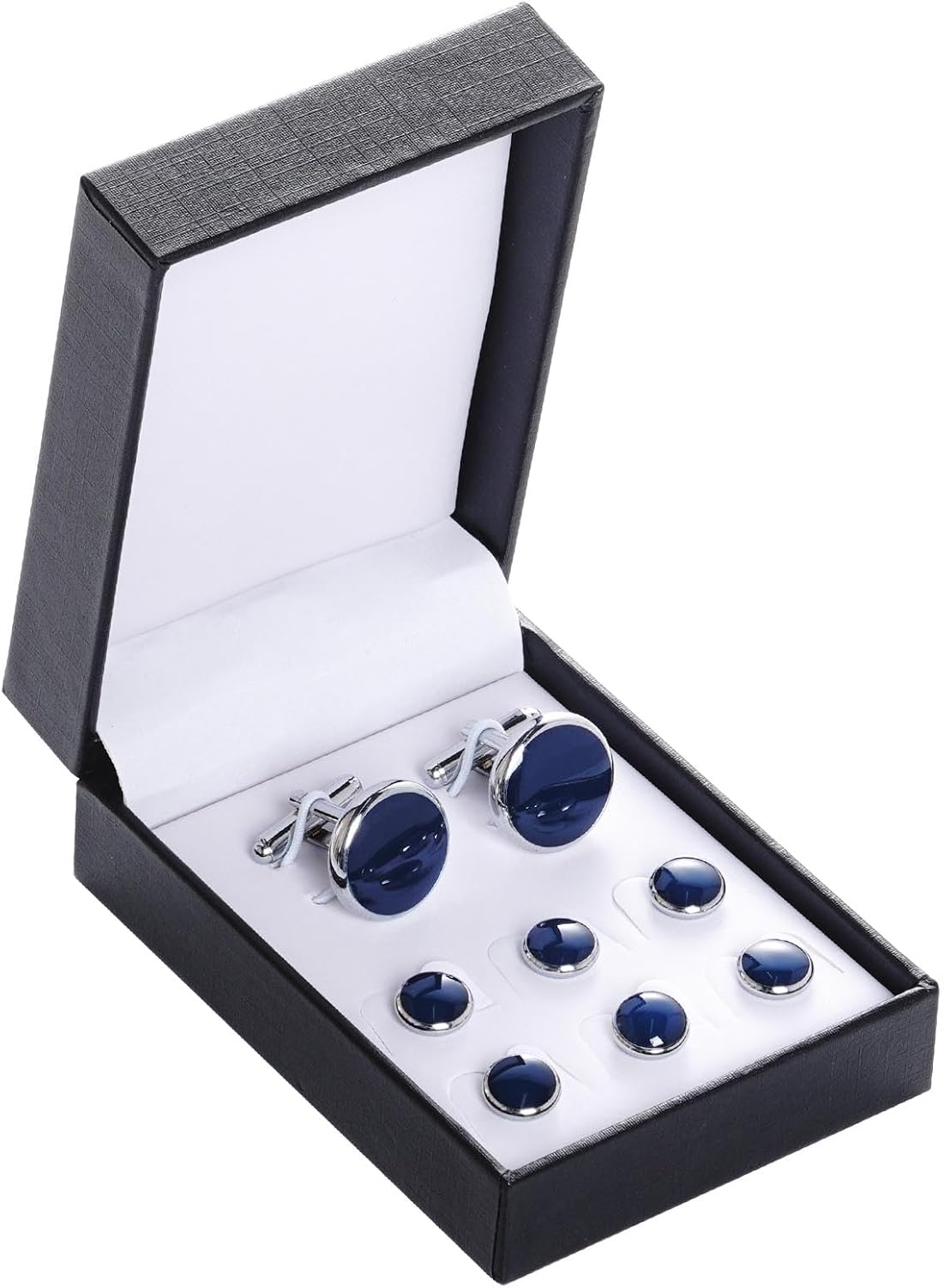 Tuxedo Studs & Cufflinks Set for Men Stainless Steel Formal Wedding Gift