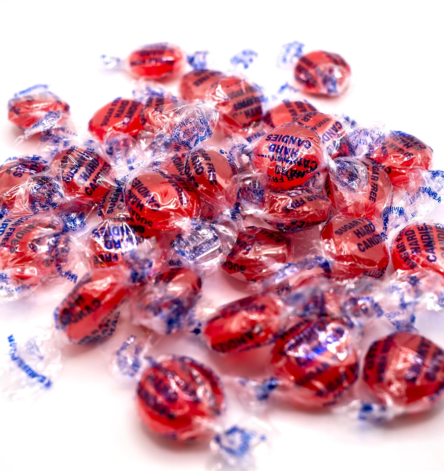 Sugar Free Cinnamon Candy Buttons - 1 Lb of Individually Wrapped Hard Sucking Candy, Red