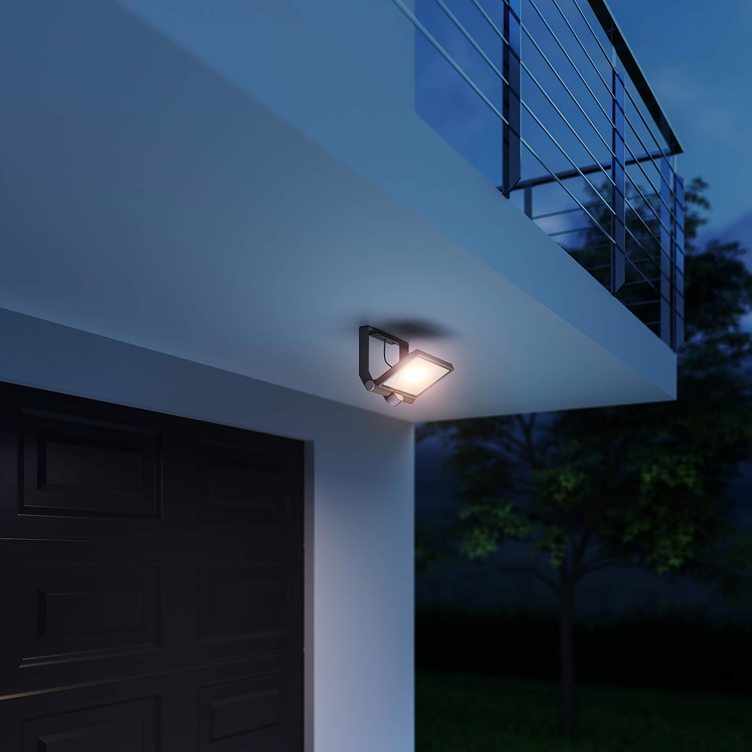 Steinel LED Outdoor Floodlight XLED ONE XL S Anthracite, 180° Motion Detector... - Picture 5 of 15