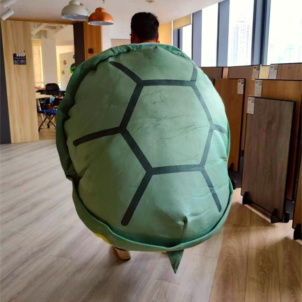 59 Inch Giant Wearable Turtle Shell Pillows Weighted Stuffed Animal Costume Oversized Plush Toy Funny Dress up Gift for Adults (59 In)