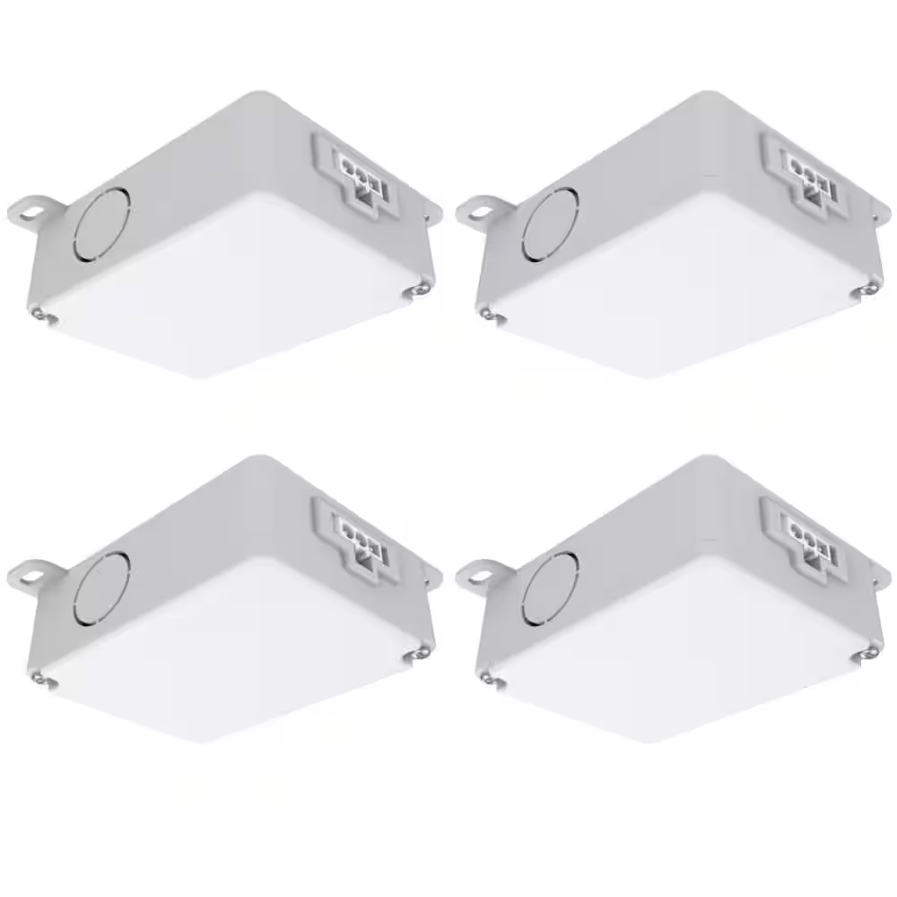 White Onesync under Cabinet Hardwire Converter Junction Box (4-Pack) NEW