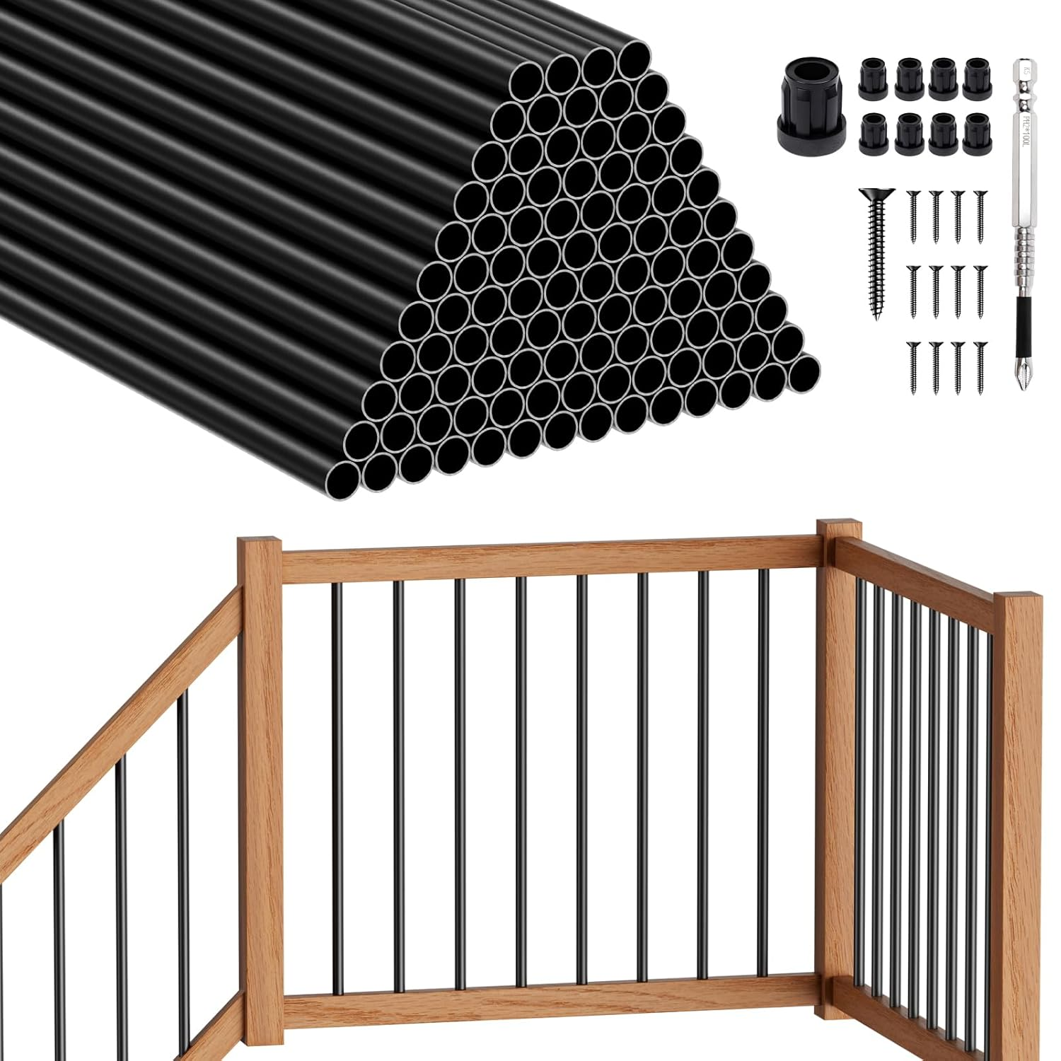 50 Pack Aluminum Deck Balusters, 32