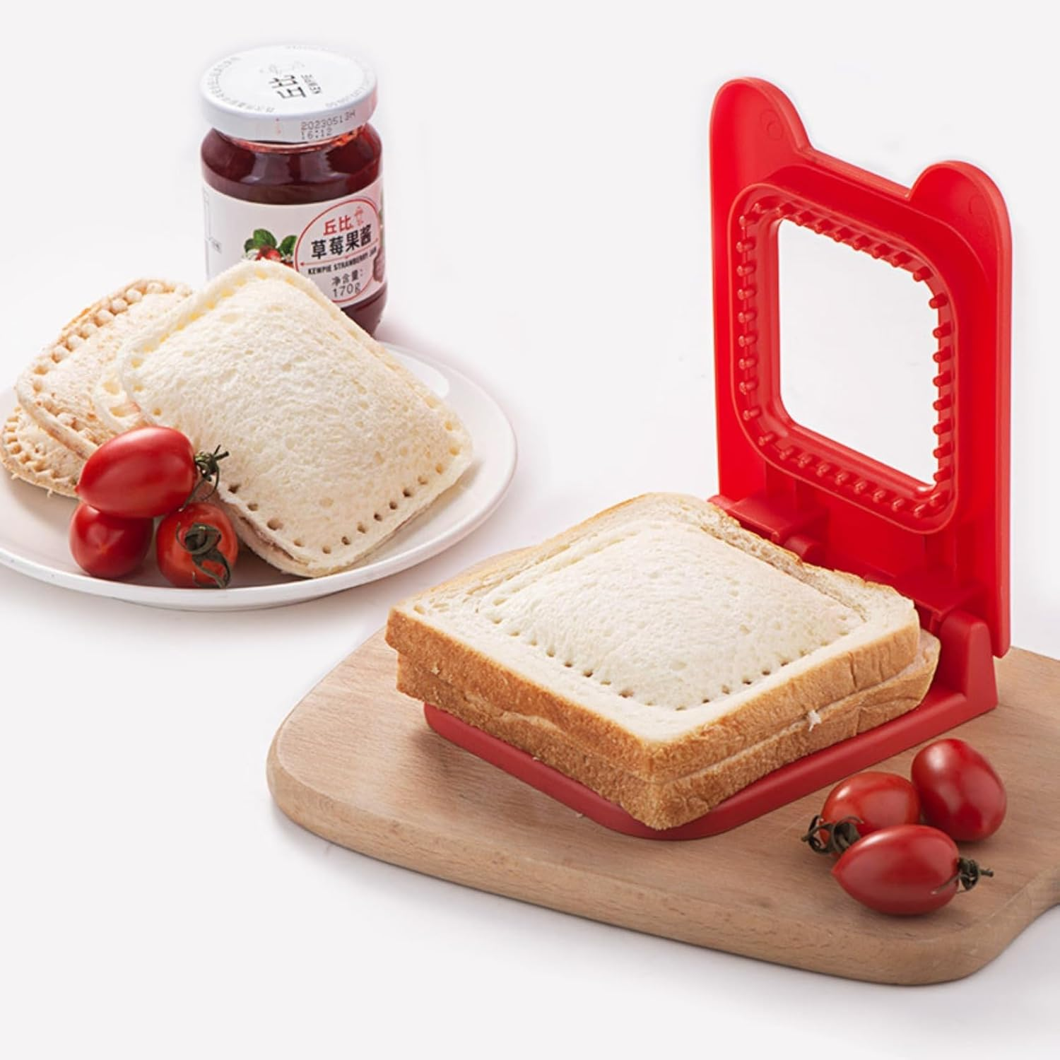 NIOIPXA Sandwich Cutter and Sealer Set for Kids,Sandwich Bread Pancake Maker ... - Picture 7 of 15