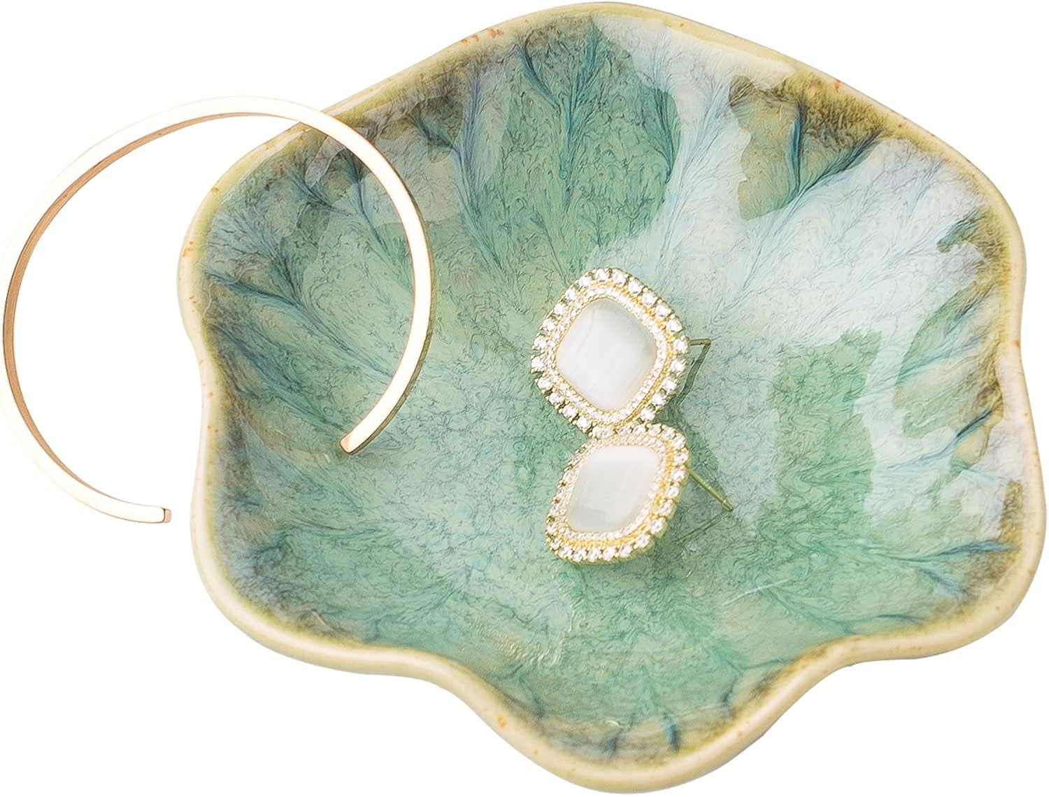 Ring Dish, Ceramic Trinket Tray, Small Dish for Jewelry, Key Bowl, Ring Tray for Jewelry, for Friends Sisters Daughter Mother