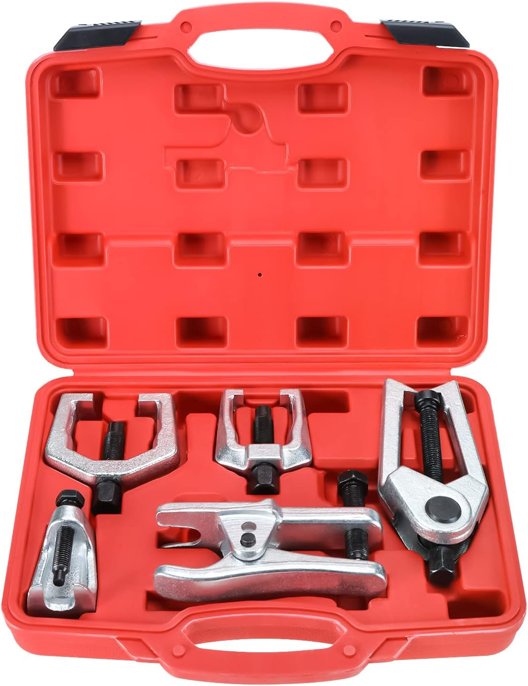 5 in 1 Ball Joint Separator, Pitman Arm Puller Heavy Duty, Tie Rod End Remover Front End Service Tool Set for Car SUV Light Truck