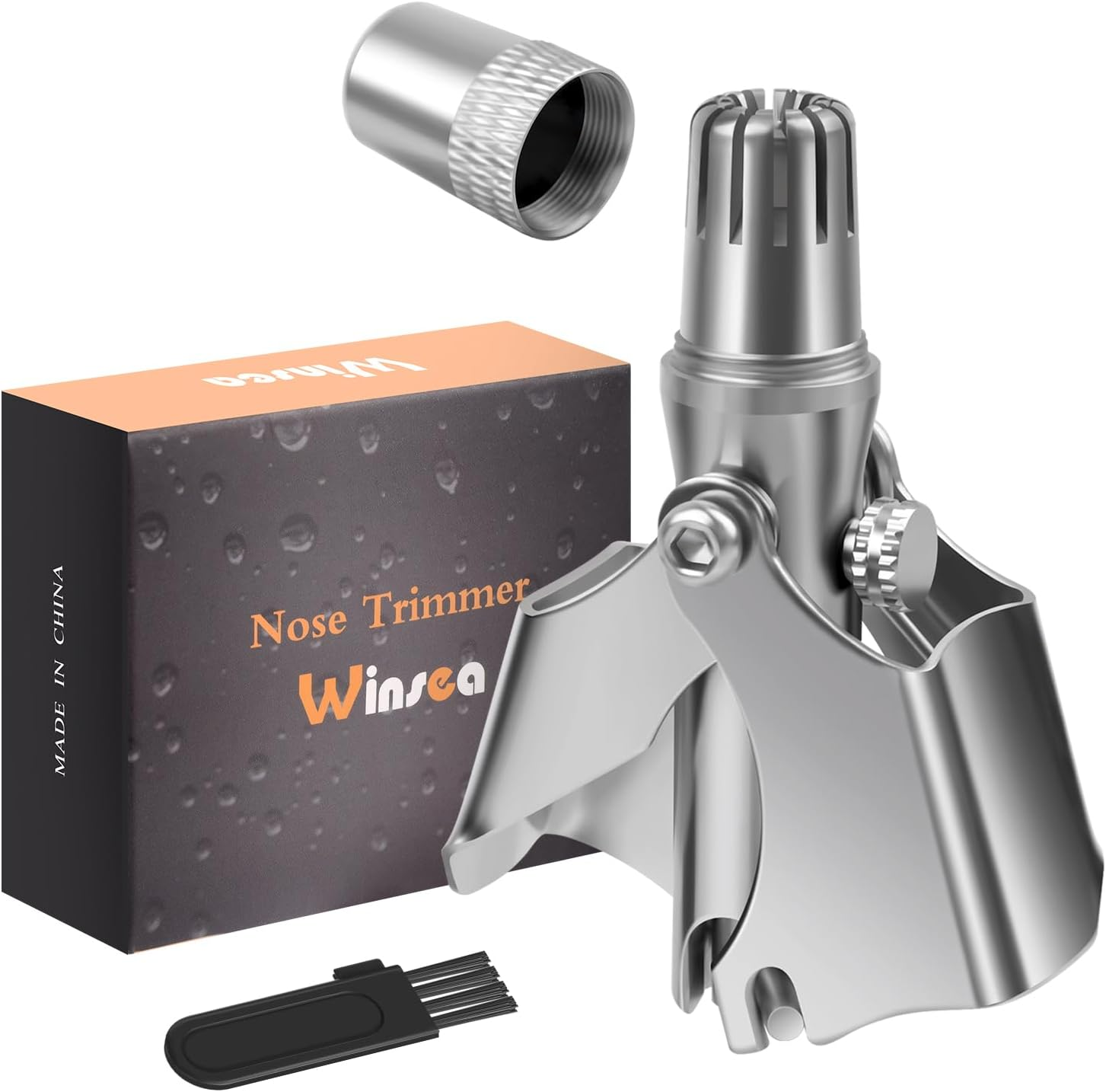 Manual Nose Hair Trimmer Clipper Stainless Steel Grooming Tool for Men 1 Pc